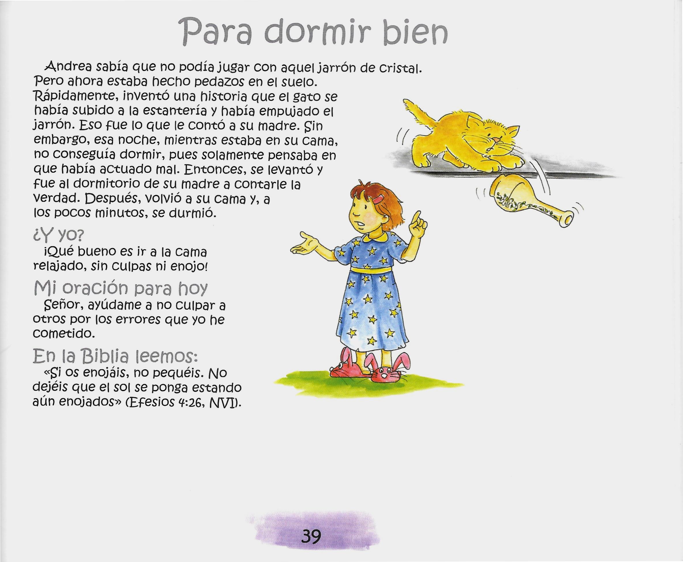 Página ilustrada del devocional