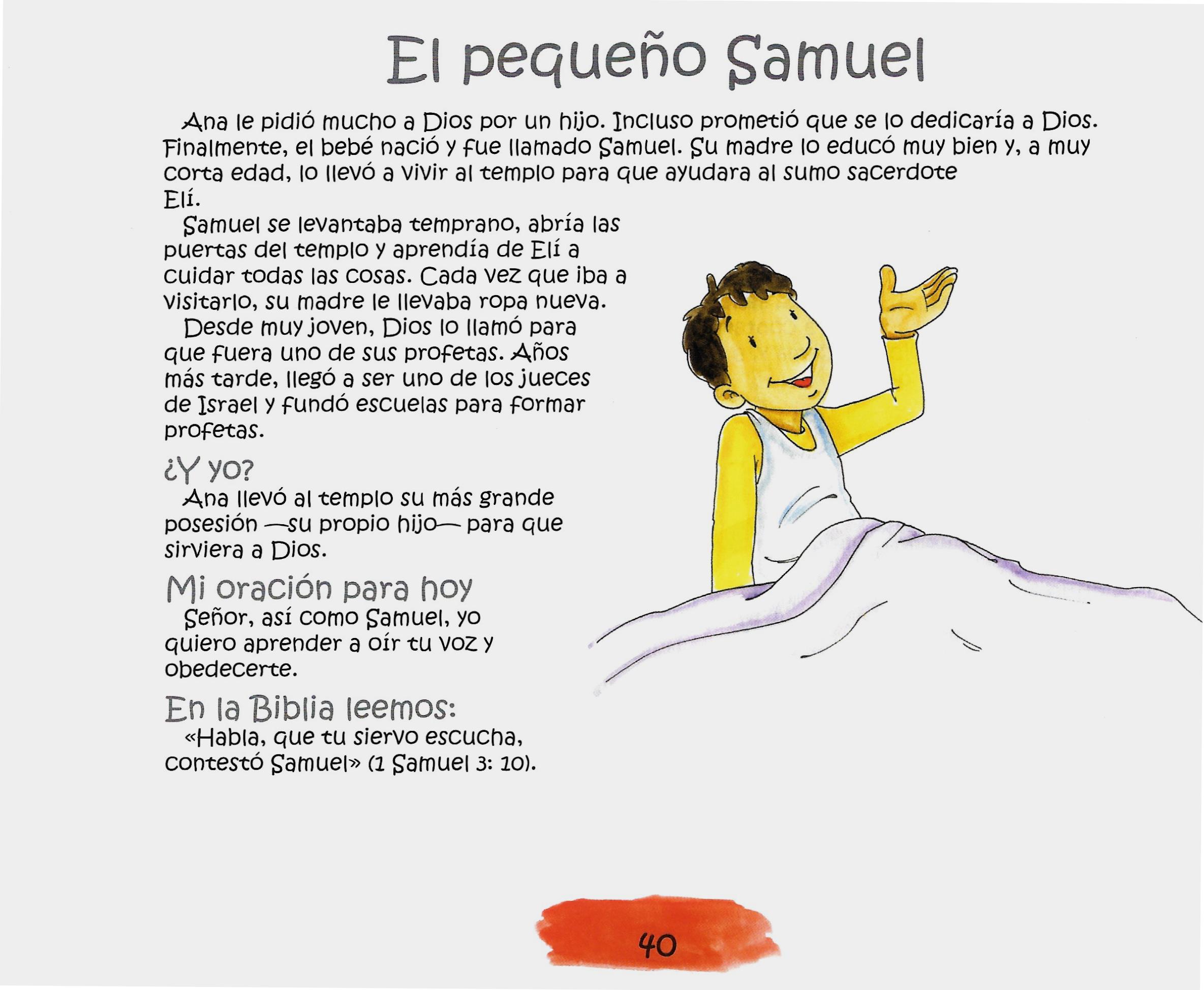 Página ilustrada del devocional