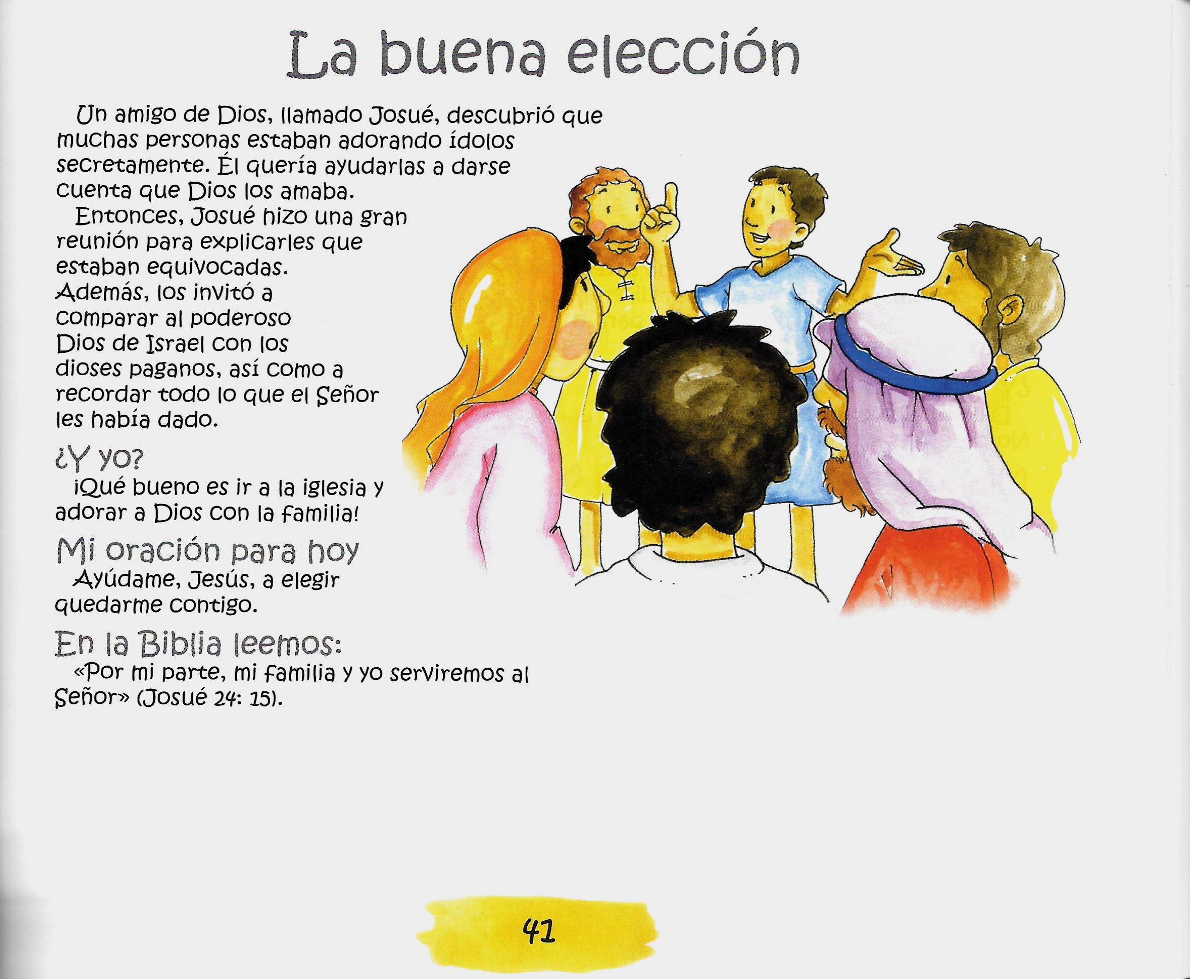 Página ilustrada del devocional