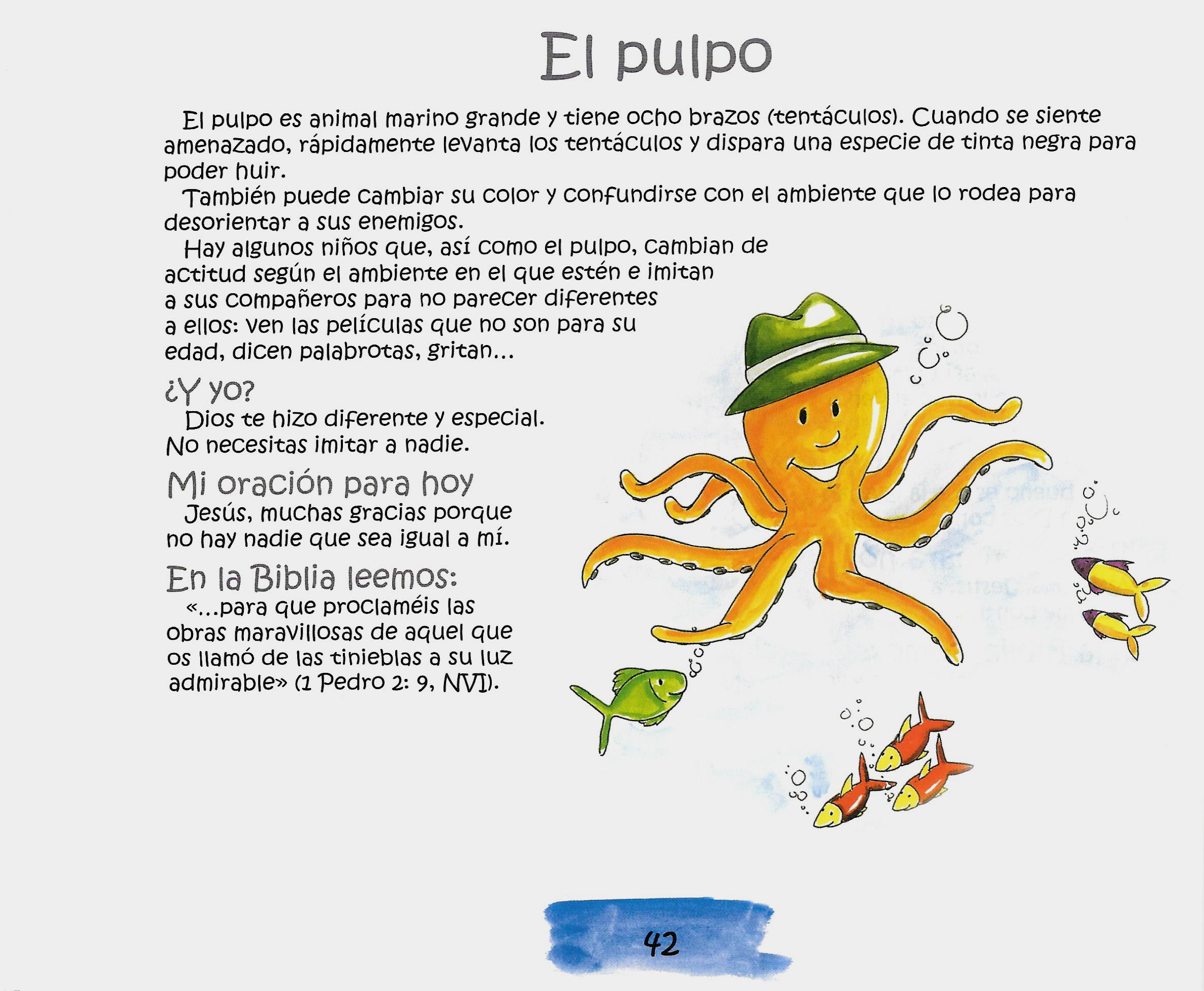 Página ilustrada del devocional