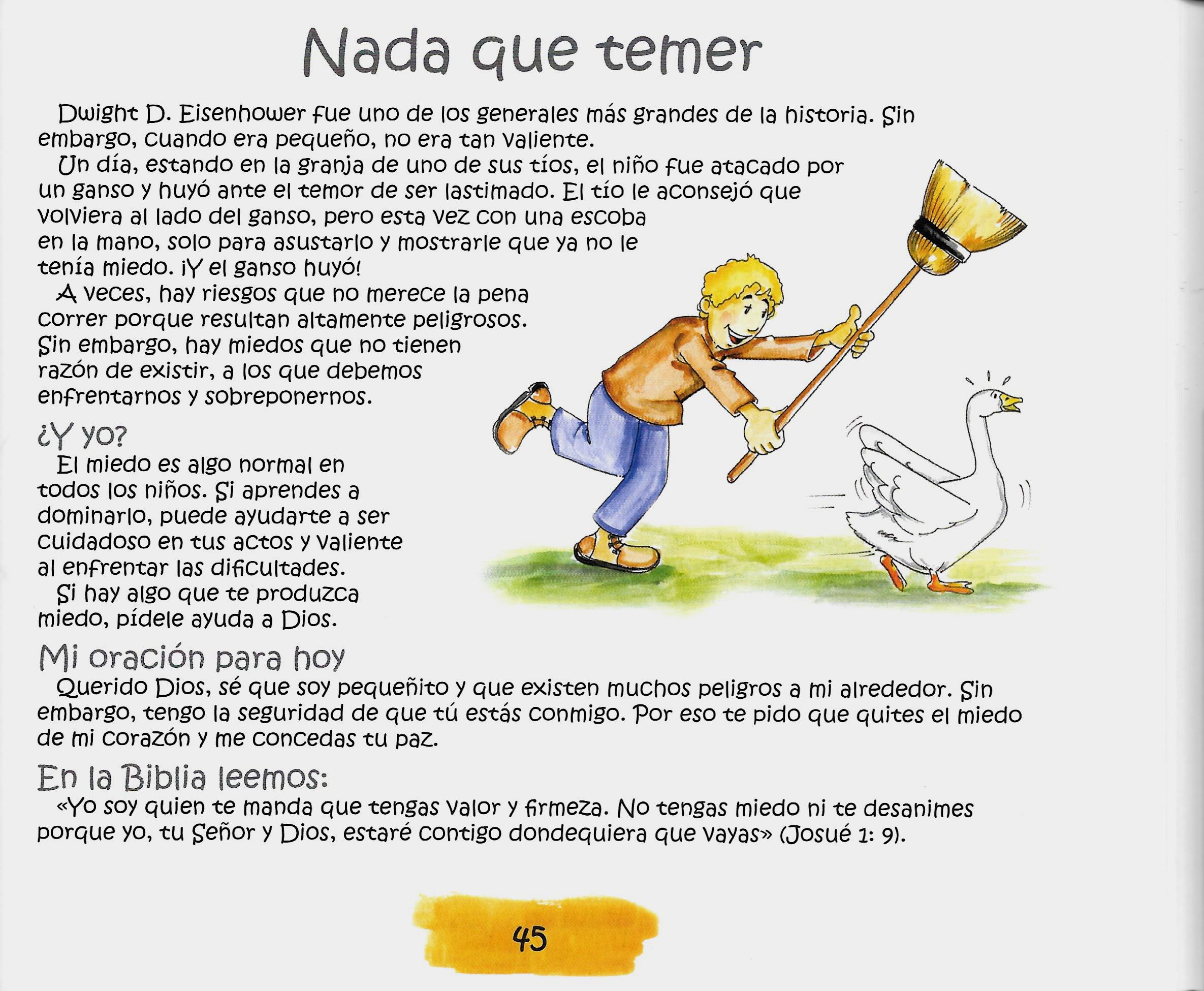 Página ilustrada del devocional