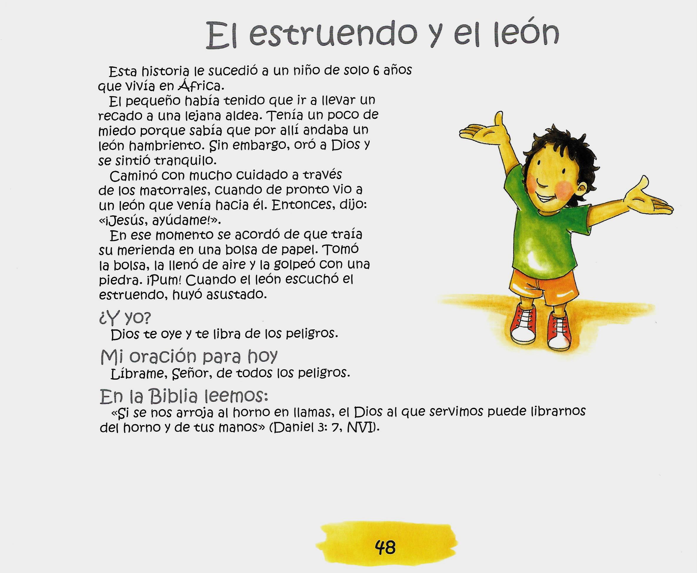 Página ilustrada del devocional