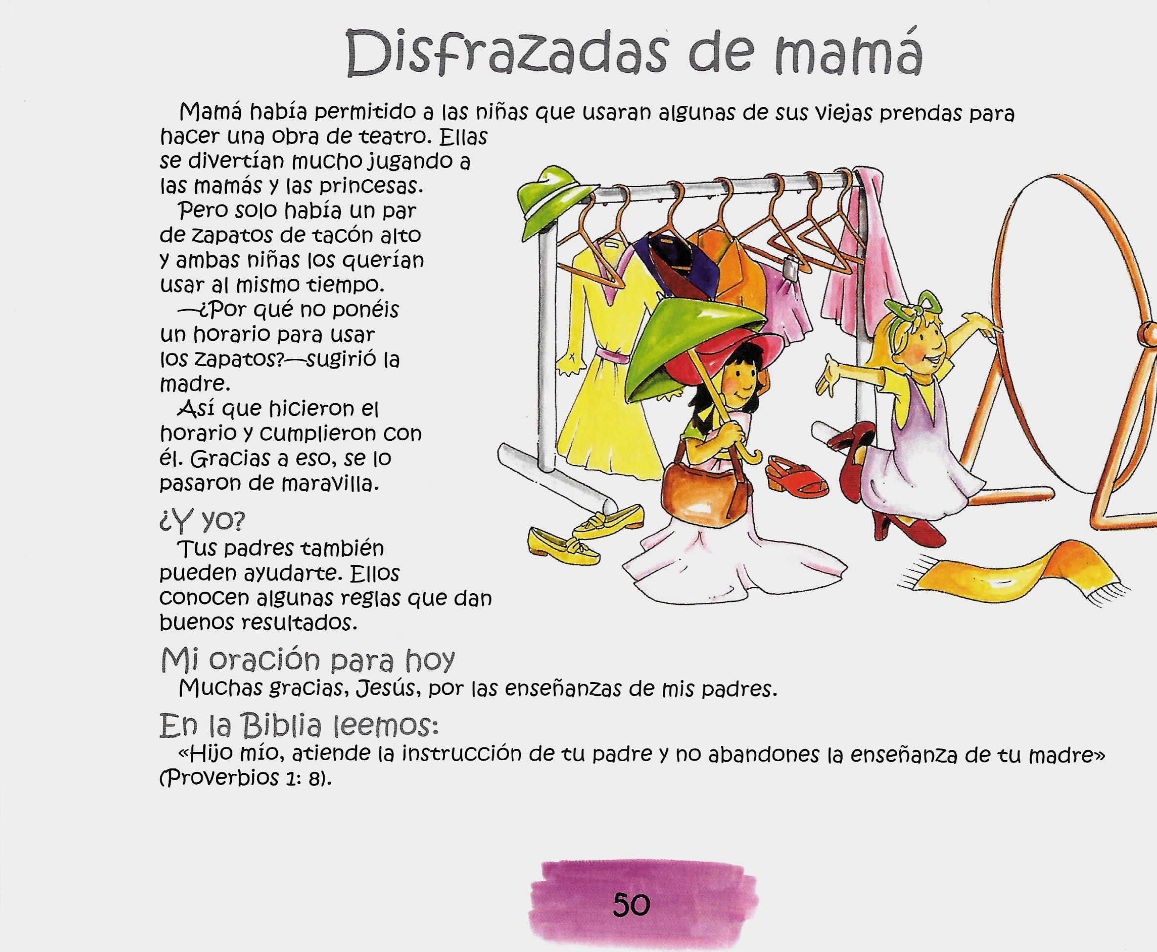 Página ilustrada del devocional