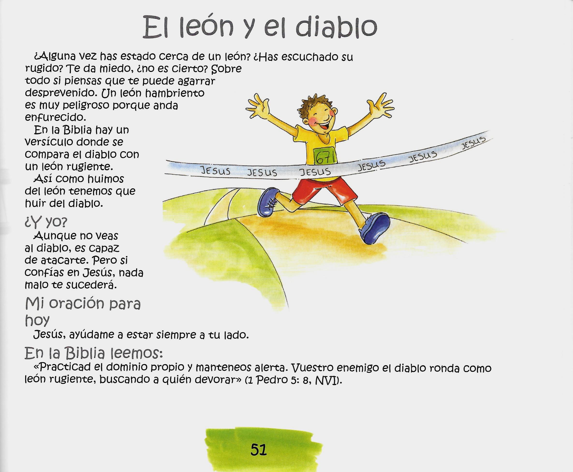 Página ilustrada del devocional