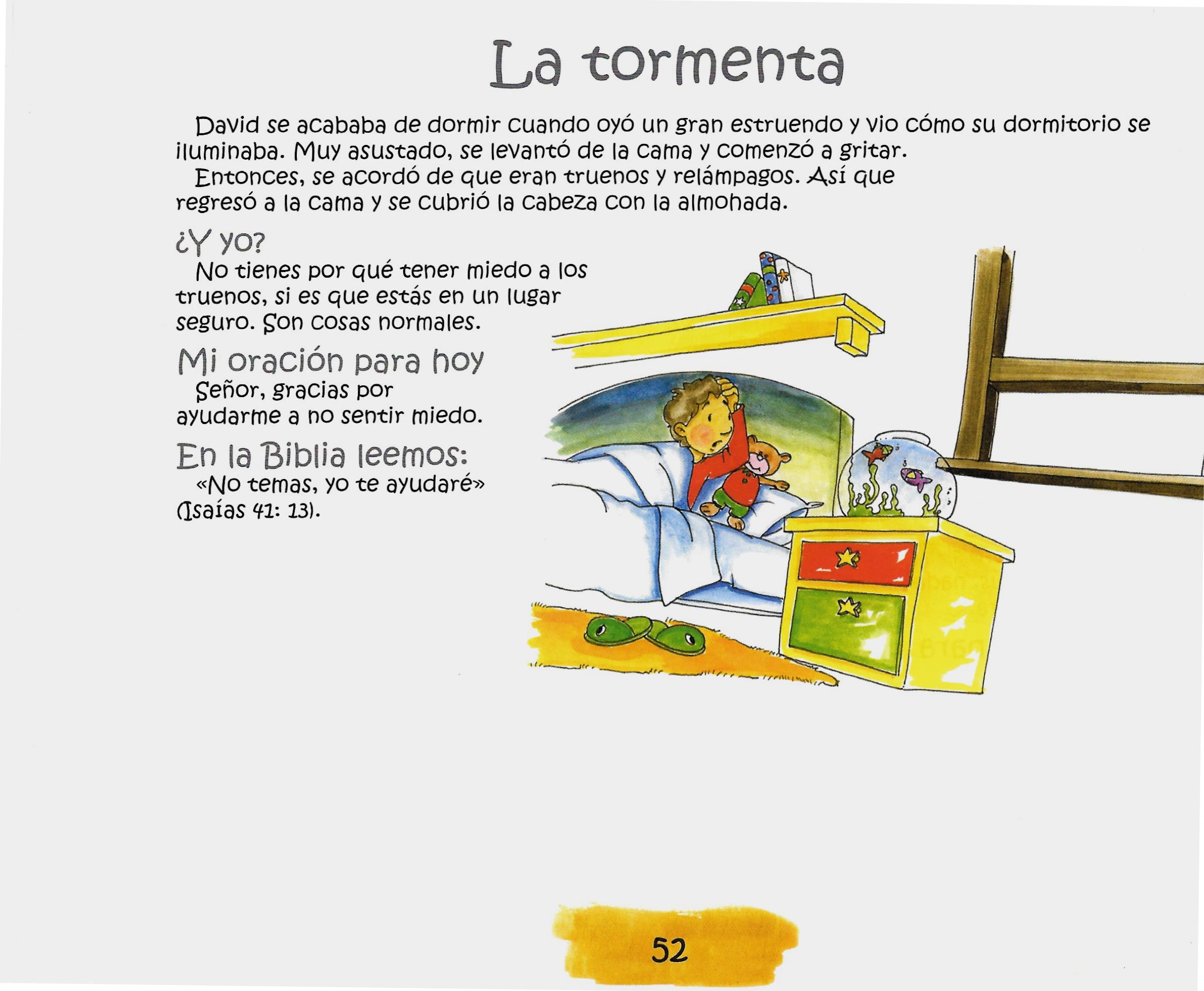 Página ilustrada del devocional