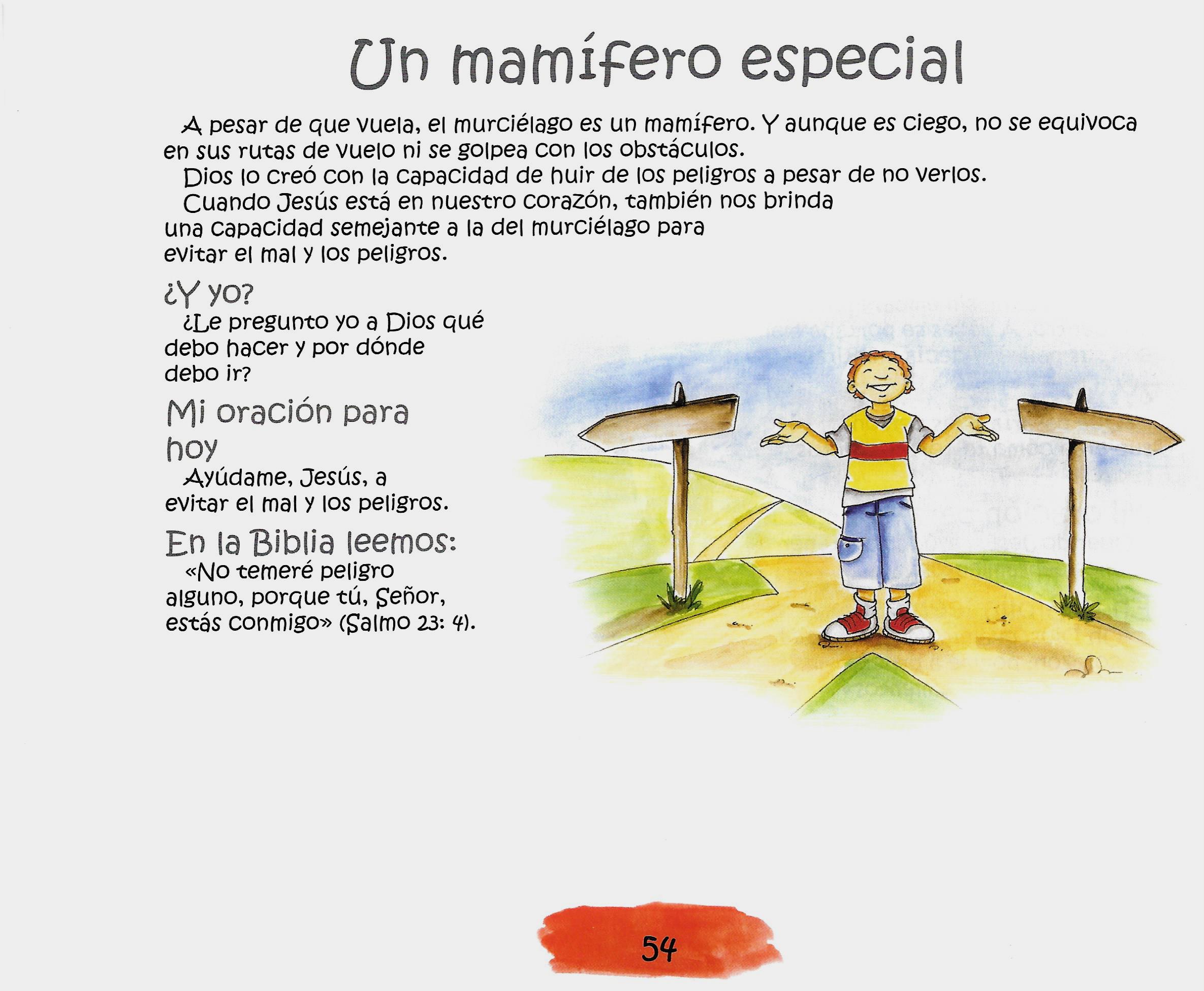 Página ilustrada del devocional