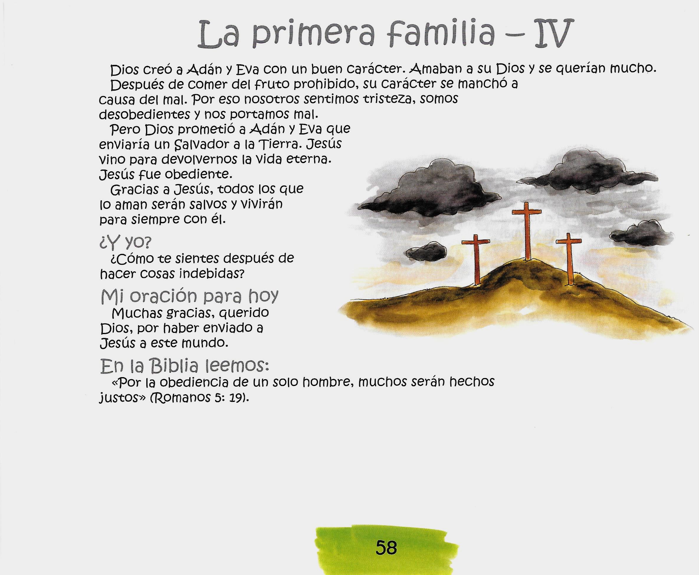 Página ilustrada del devocional