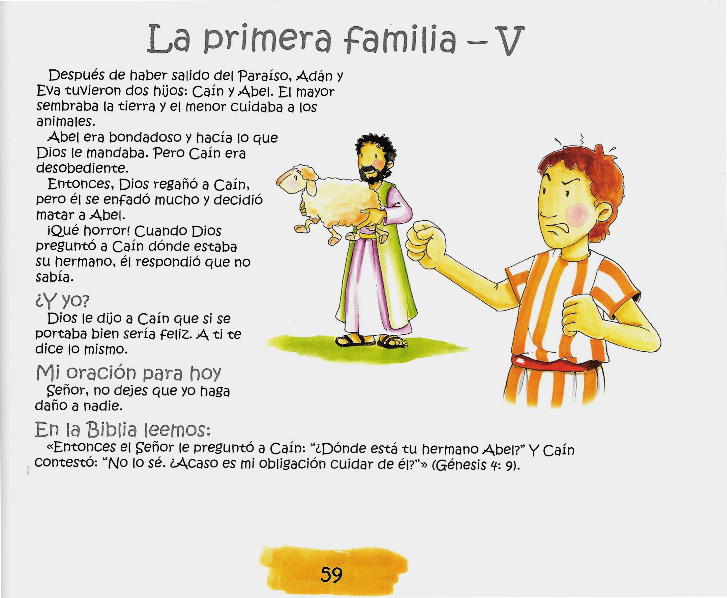 Página ilustrada del devocional
