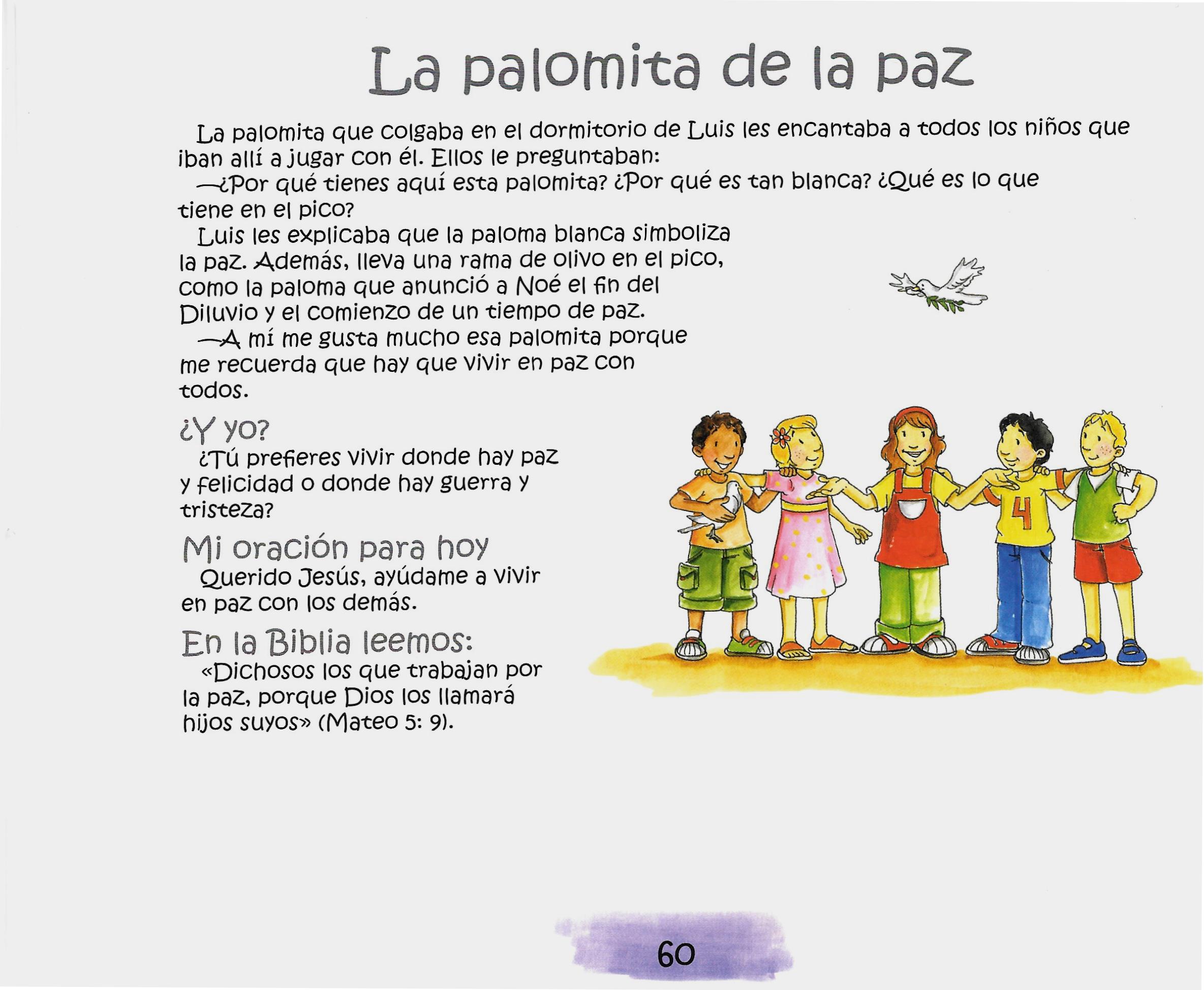 Página ilustrada del devocional
