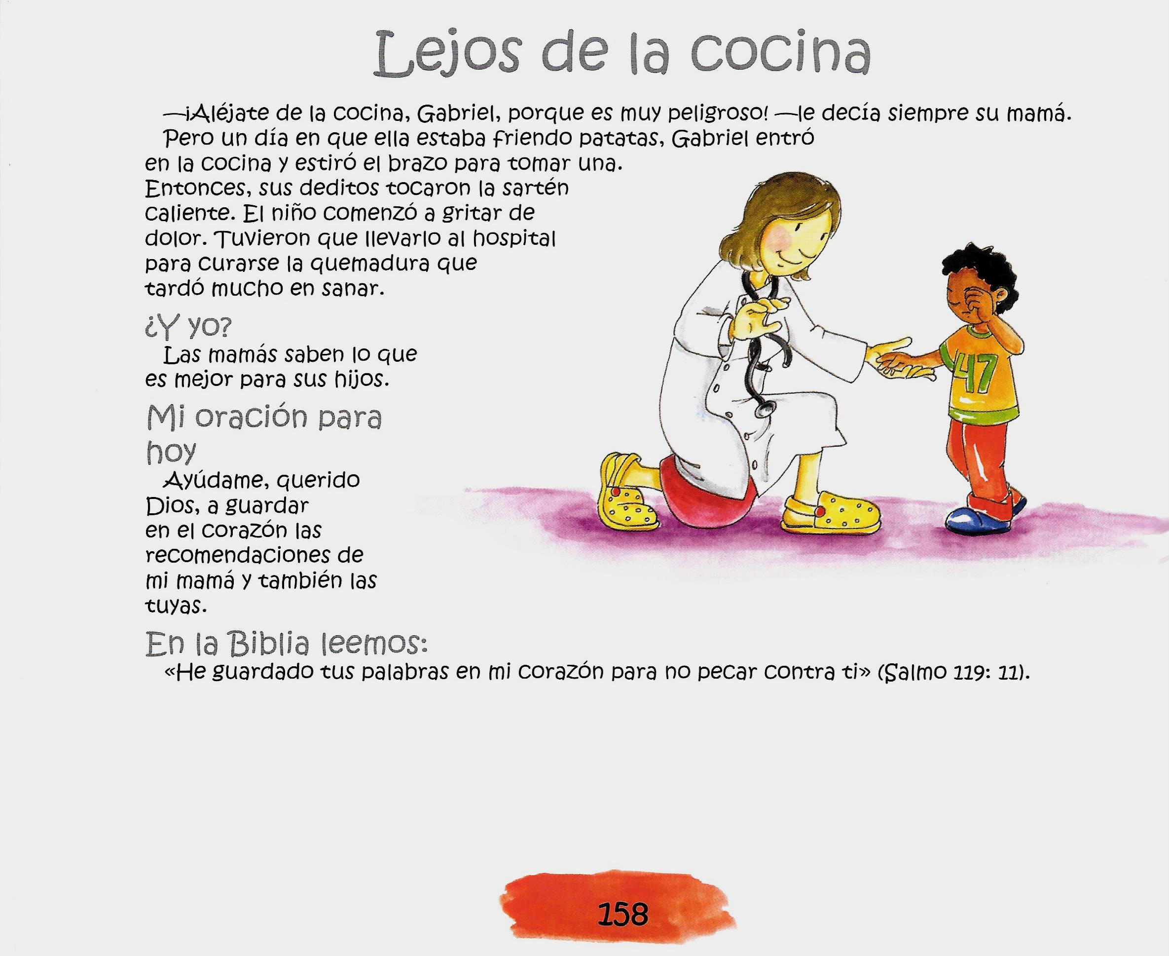 Página ilustrada del devocional