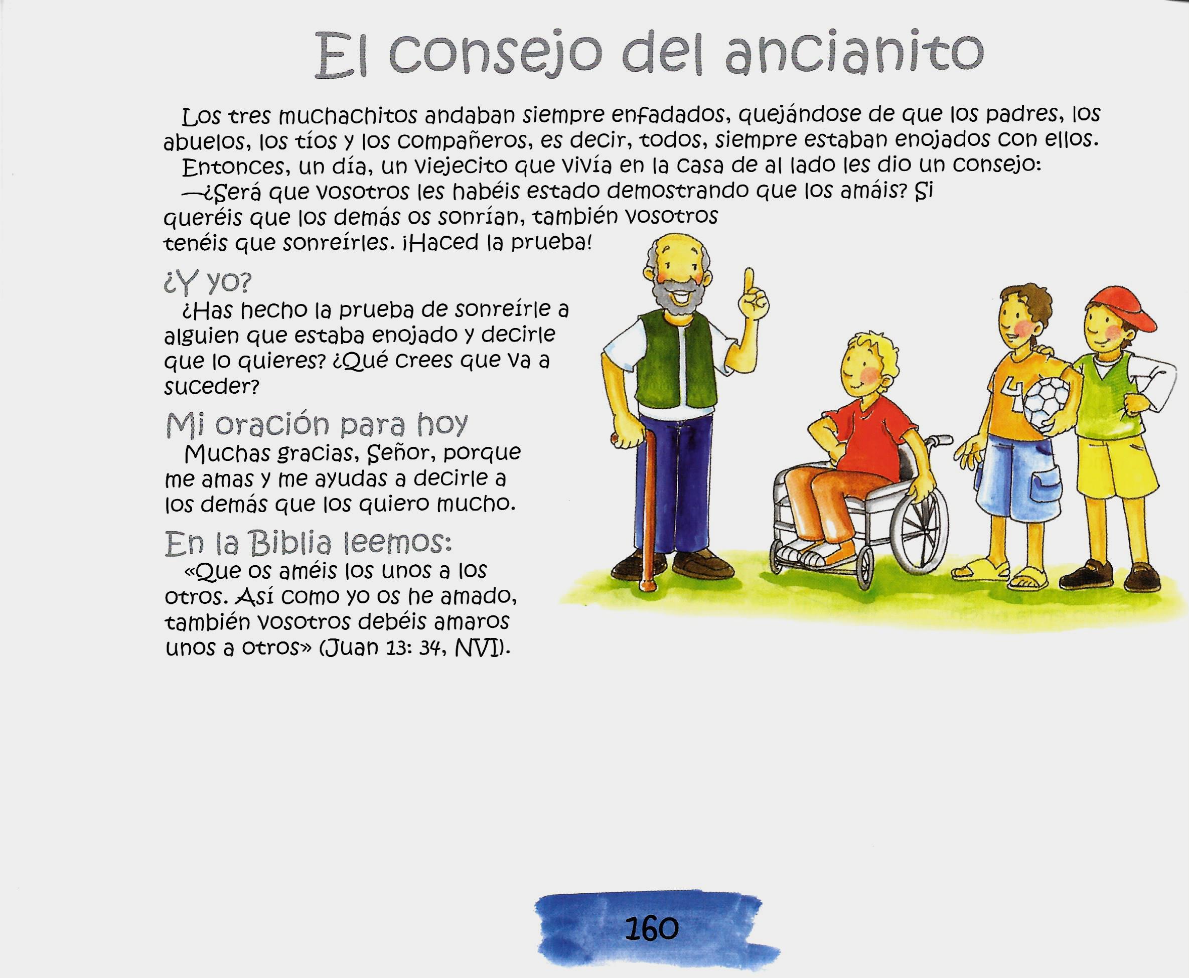 Página ilustrada del devocional