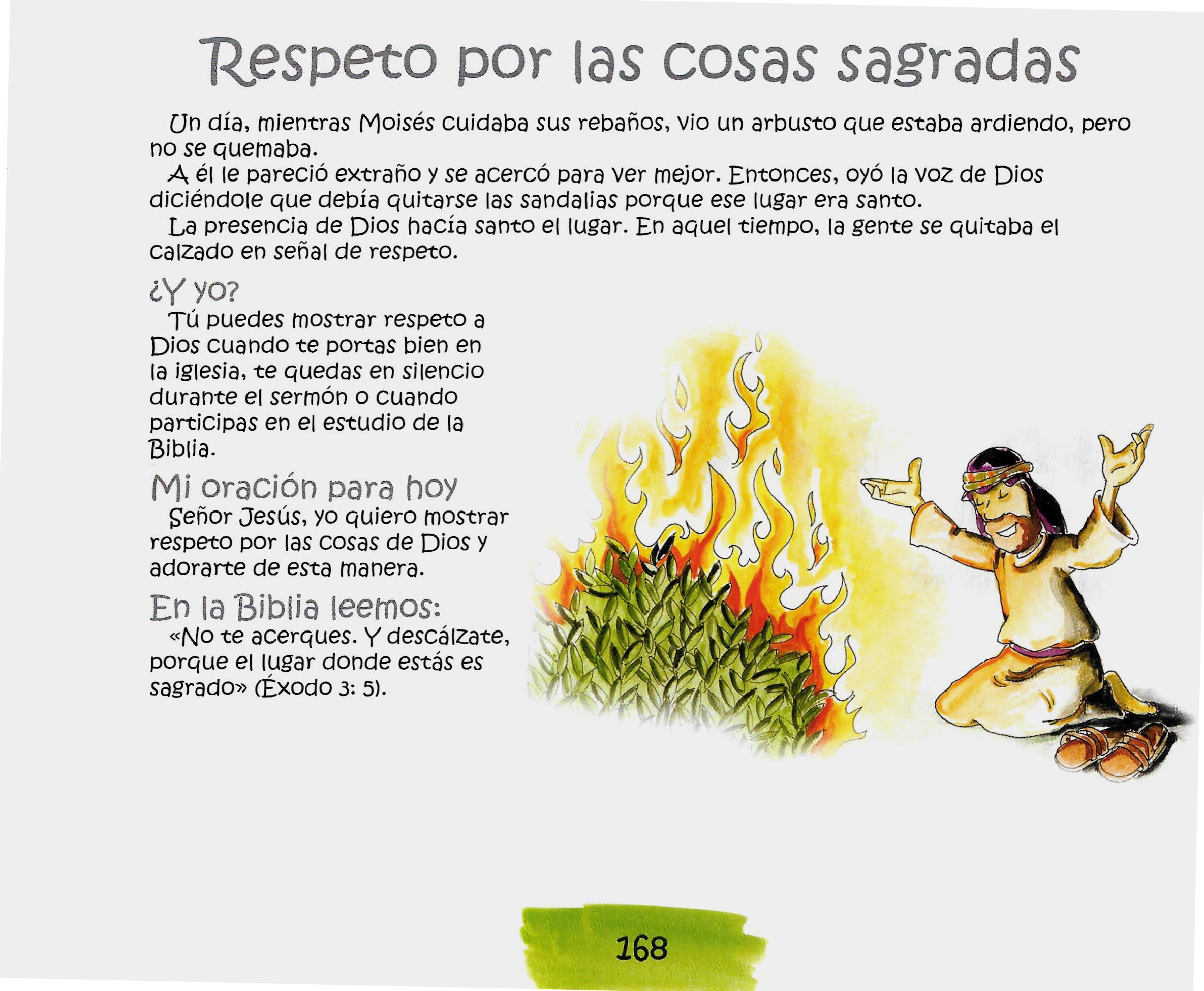 Página ilustrada del devocional