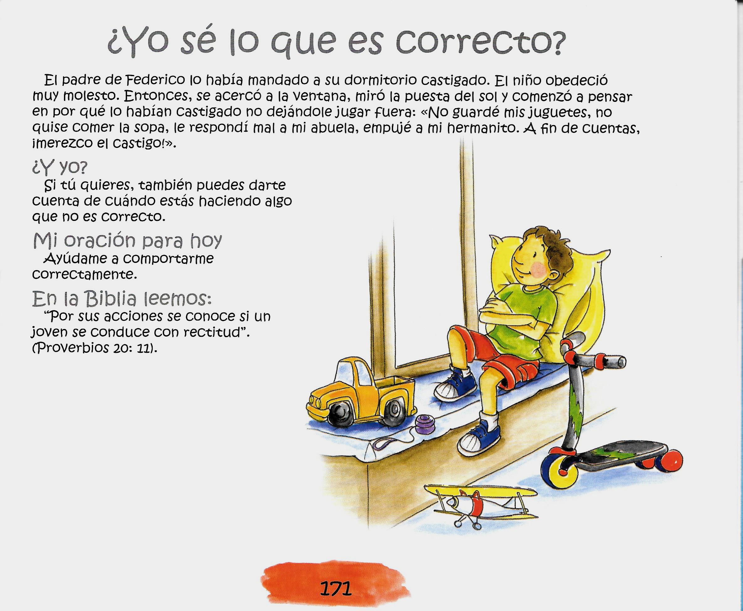 Página ilustrada del devocional