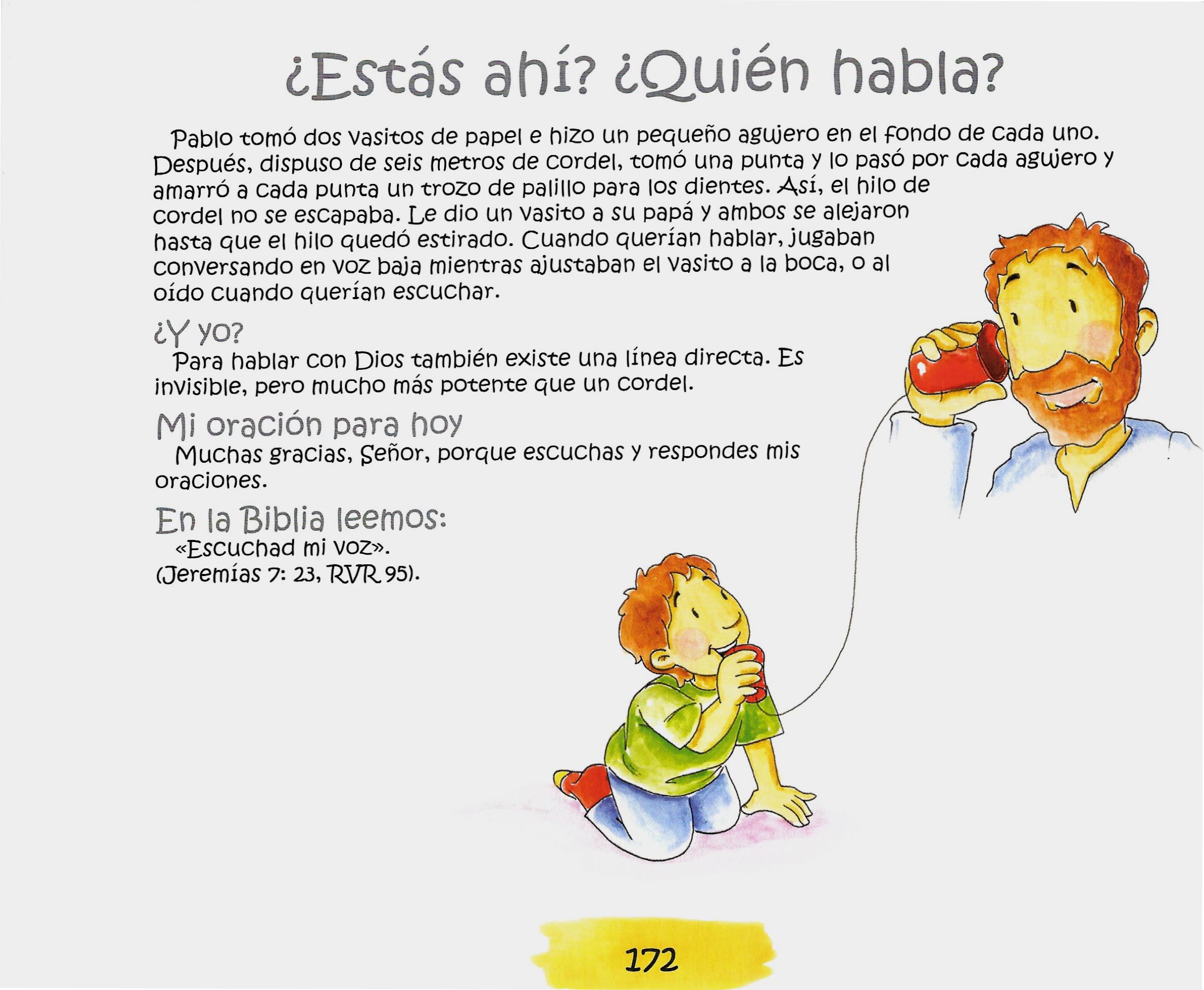 Página ilustrada del devocional