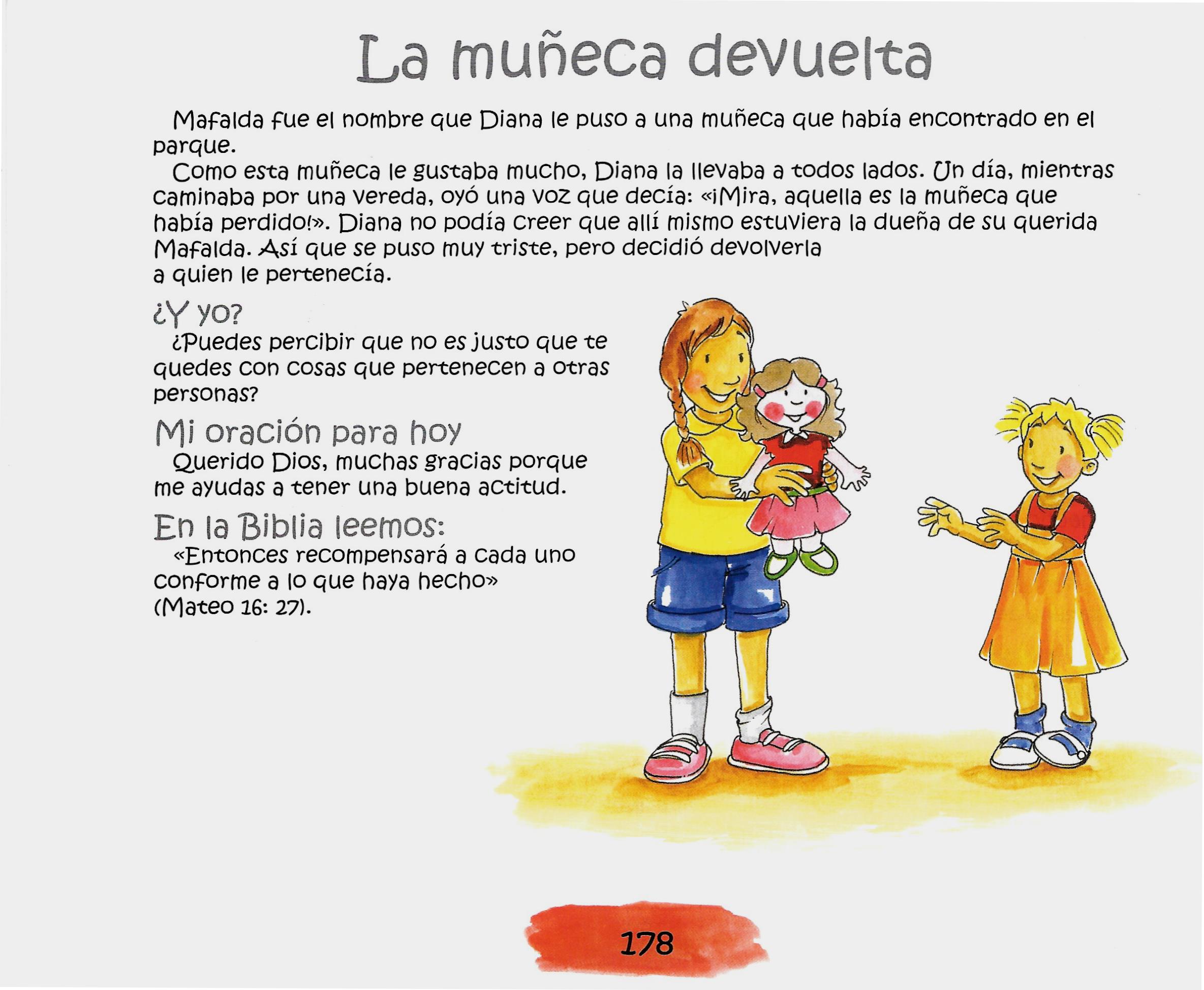 Página ilustrada del devocional