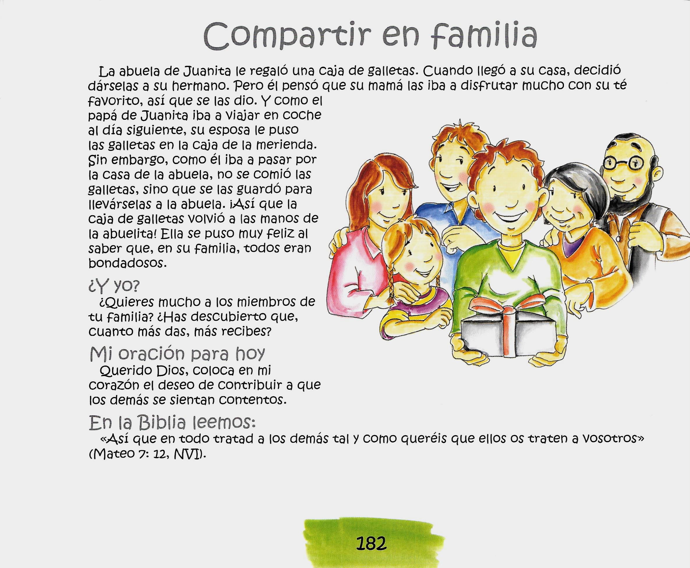 Página ilustrada del devocional