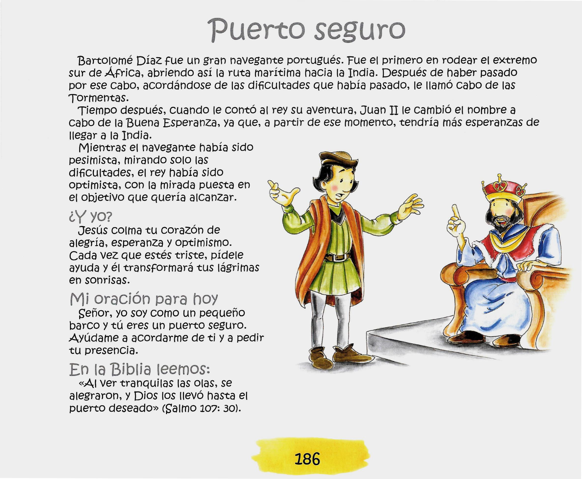 Página ilustrada del devocional