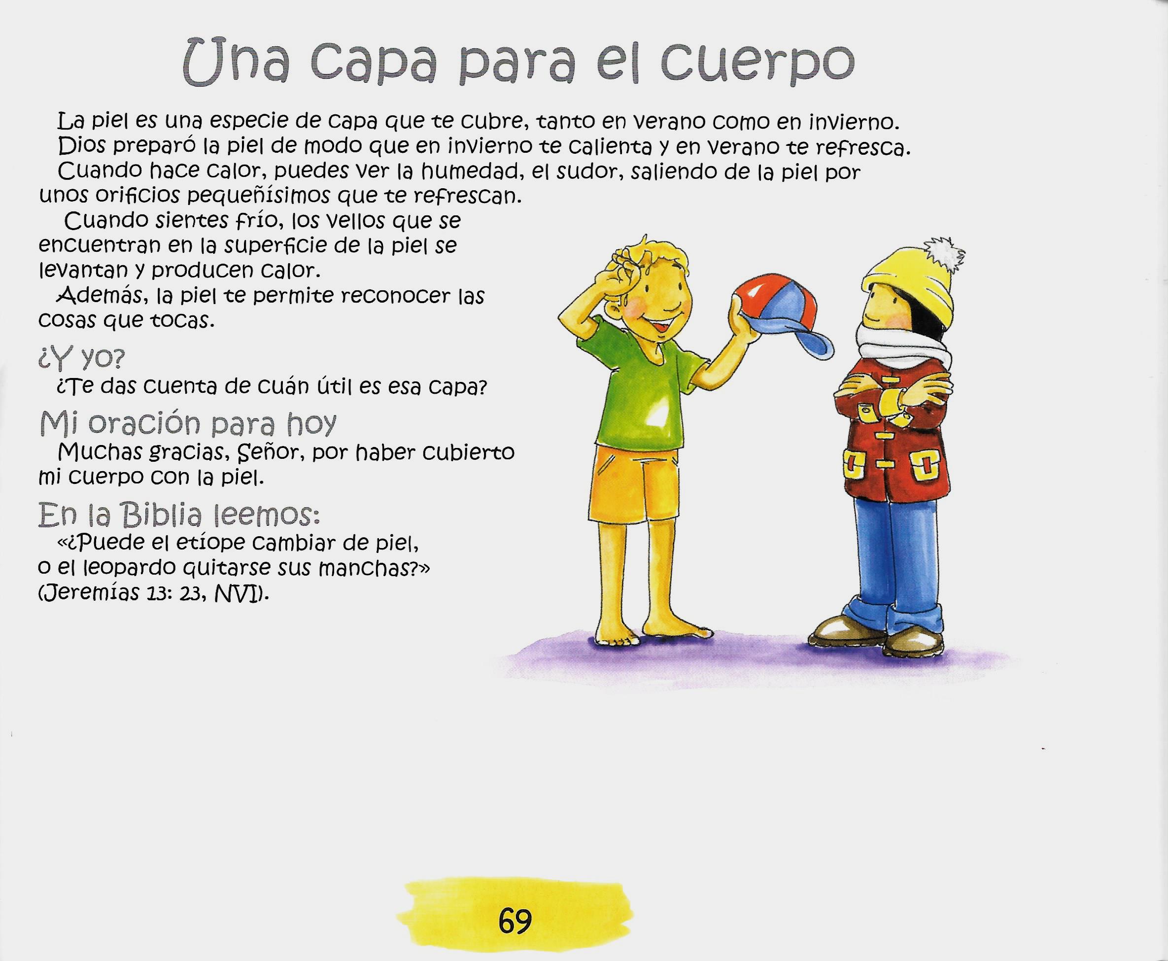 Página ilustrada del devocional