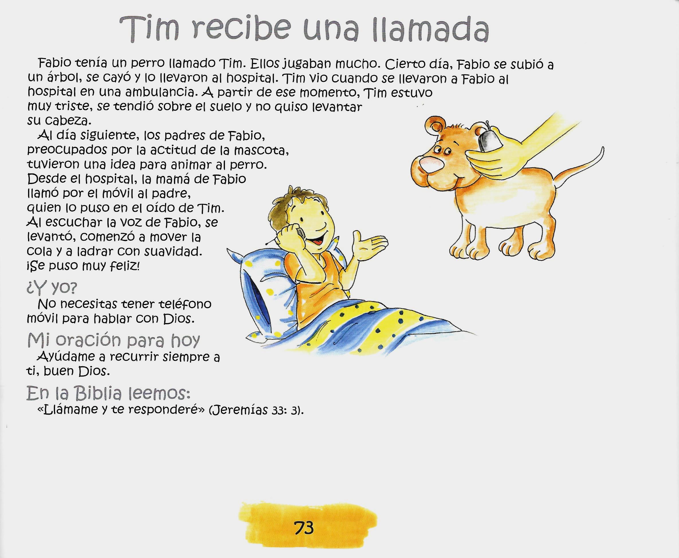 Página ilustrada del devocional