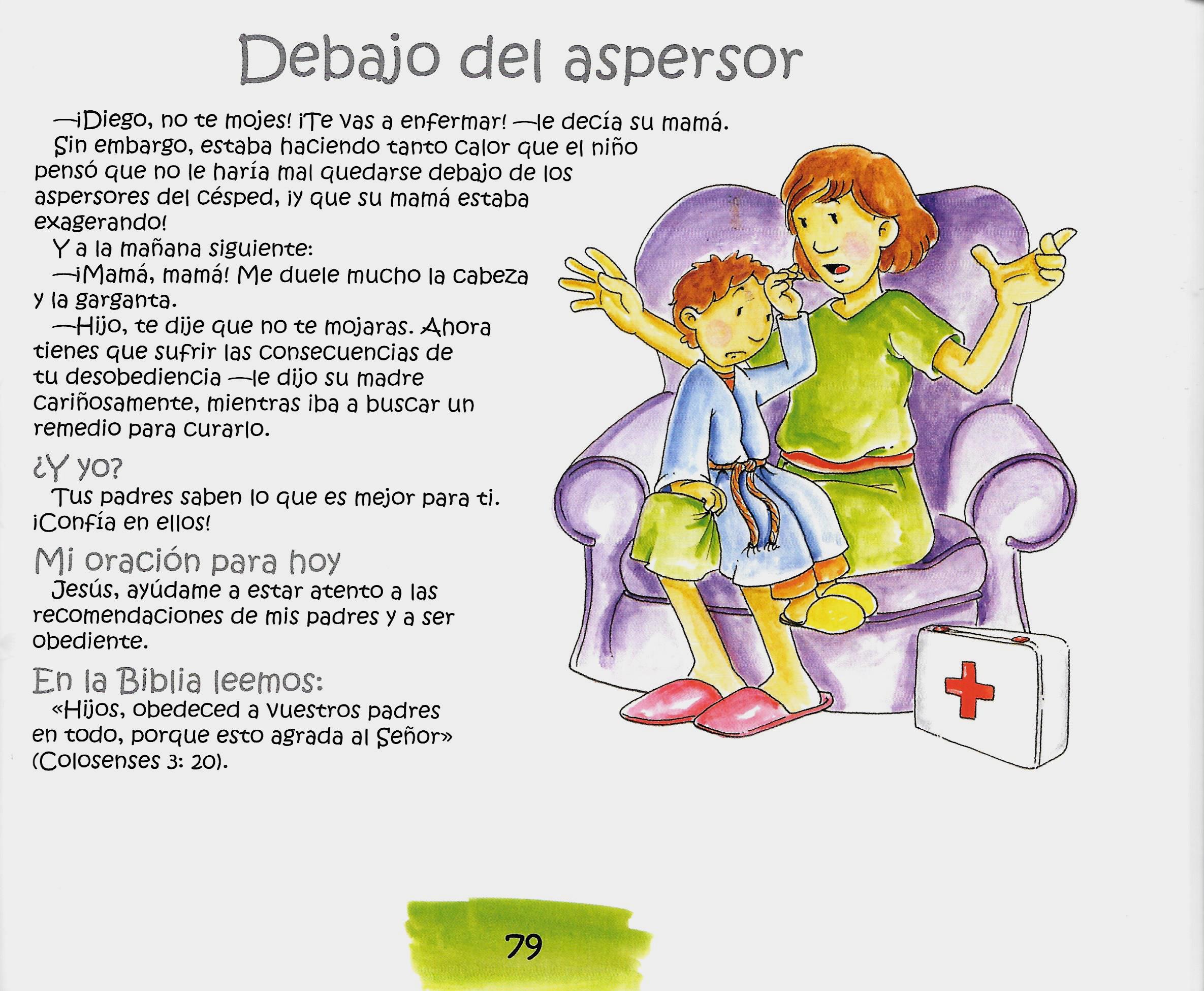 Página ilustrada del devocional