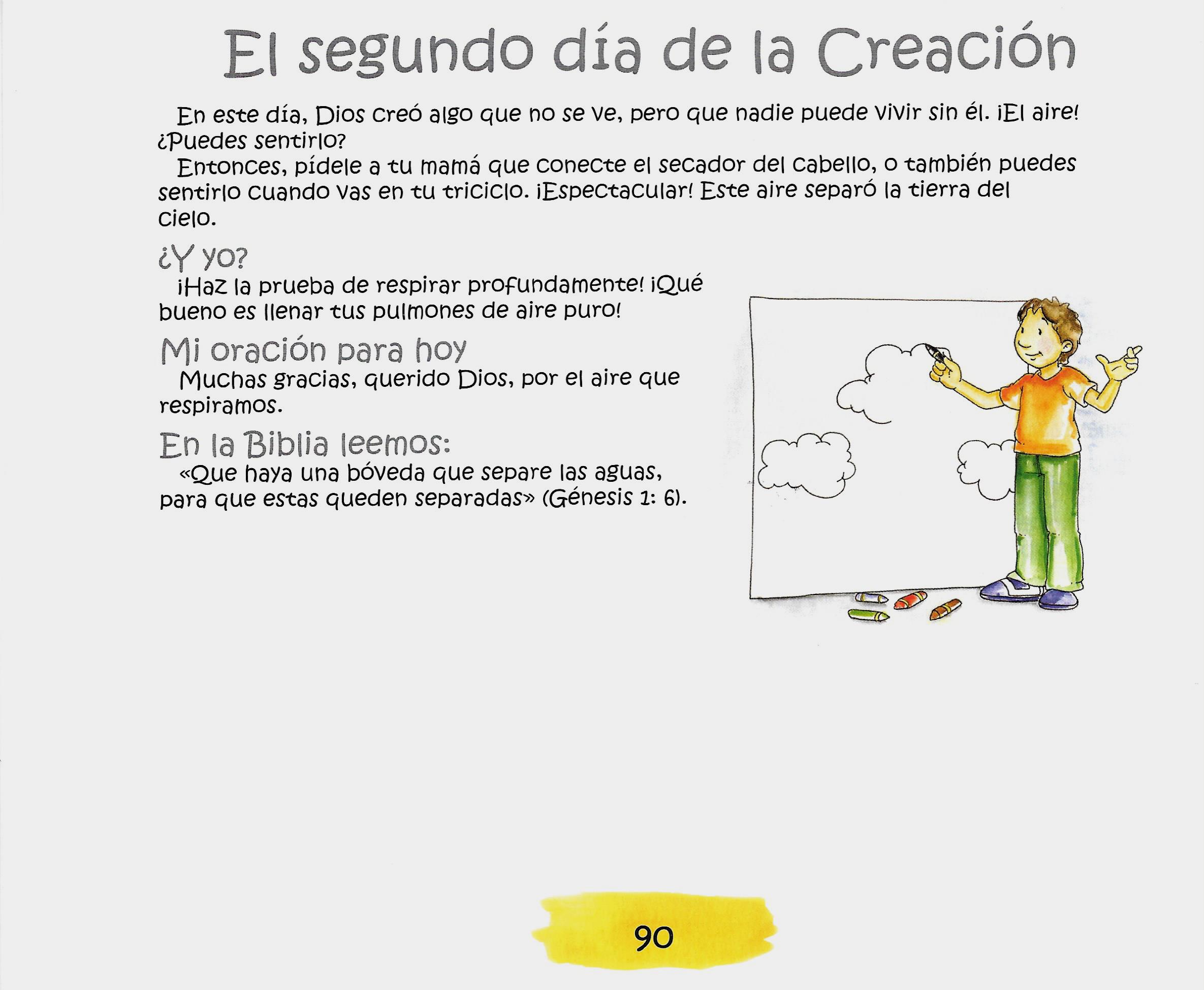 Página ilustrada del devocional