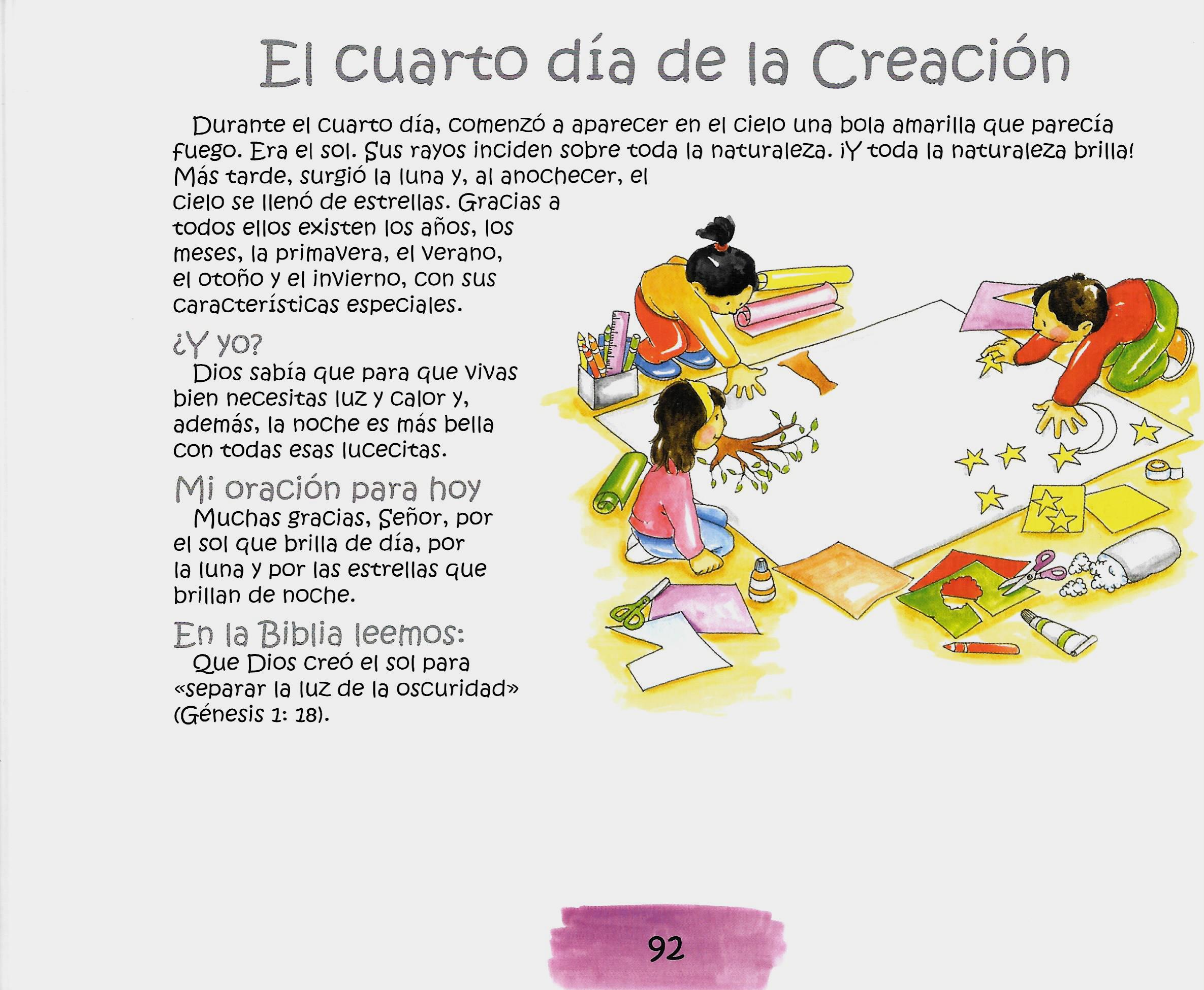 Página ilustrada del devocional