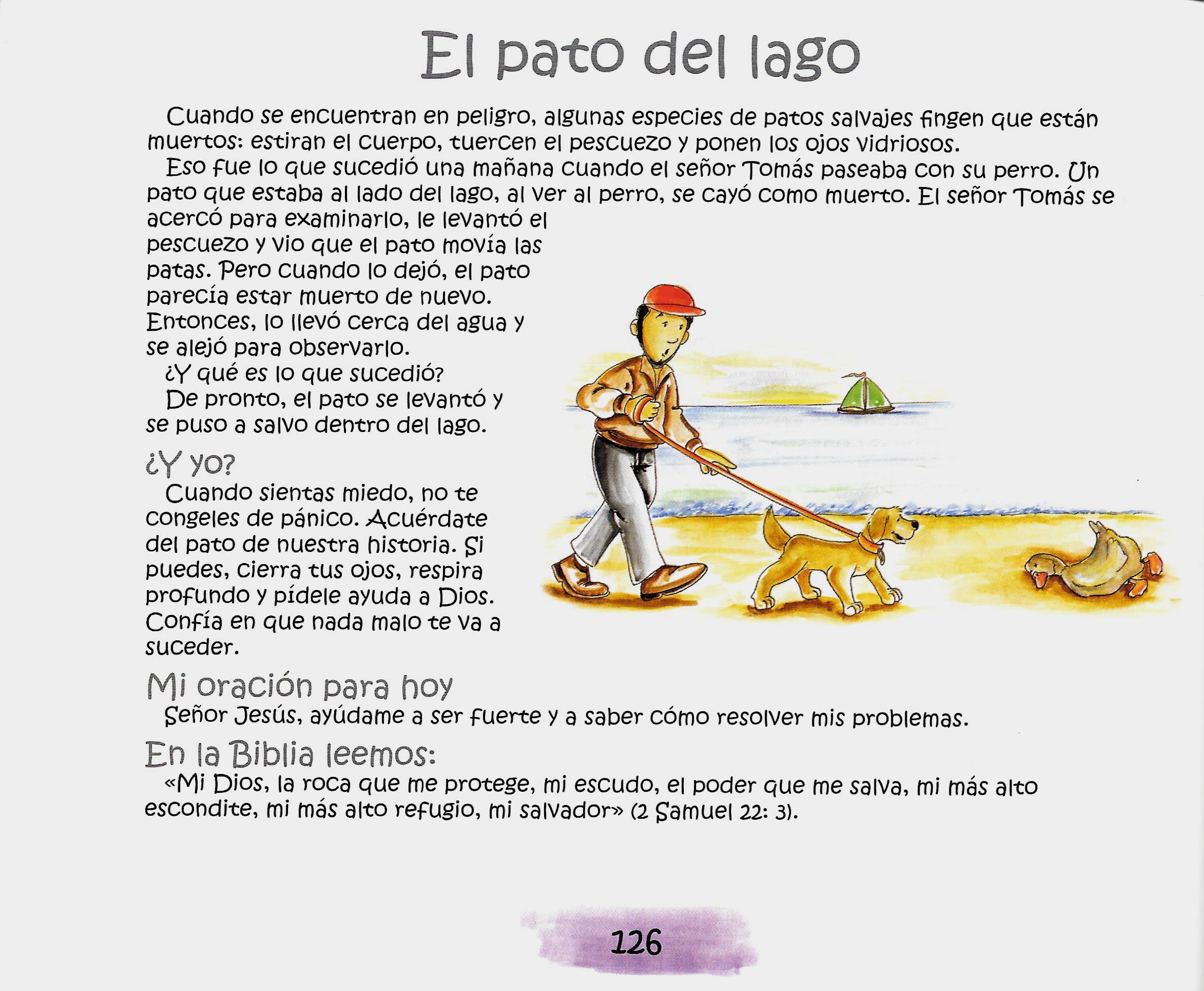Página ilustrada del devocional