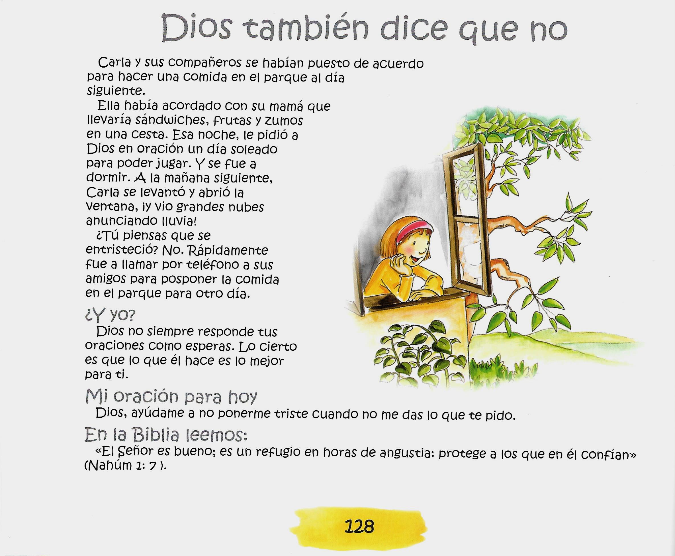 Página ilustrada del devocional