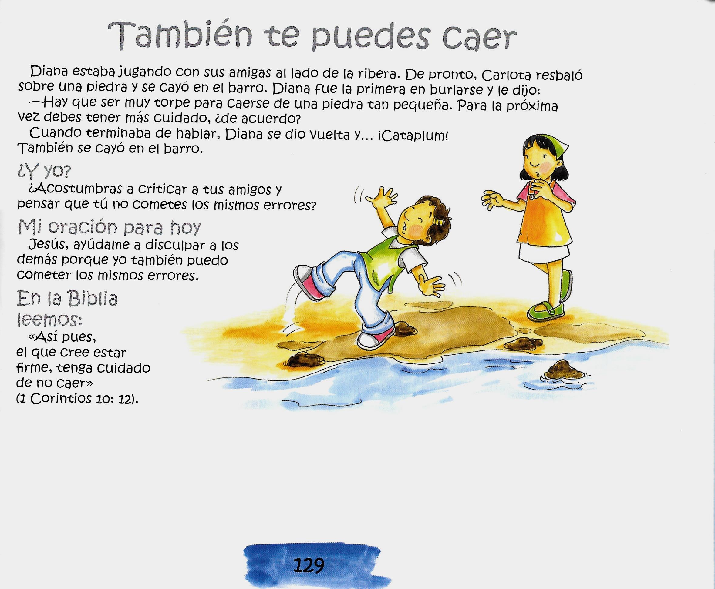 Página ilustrada del devocional