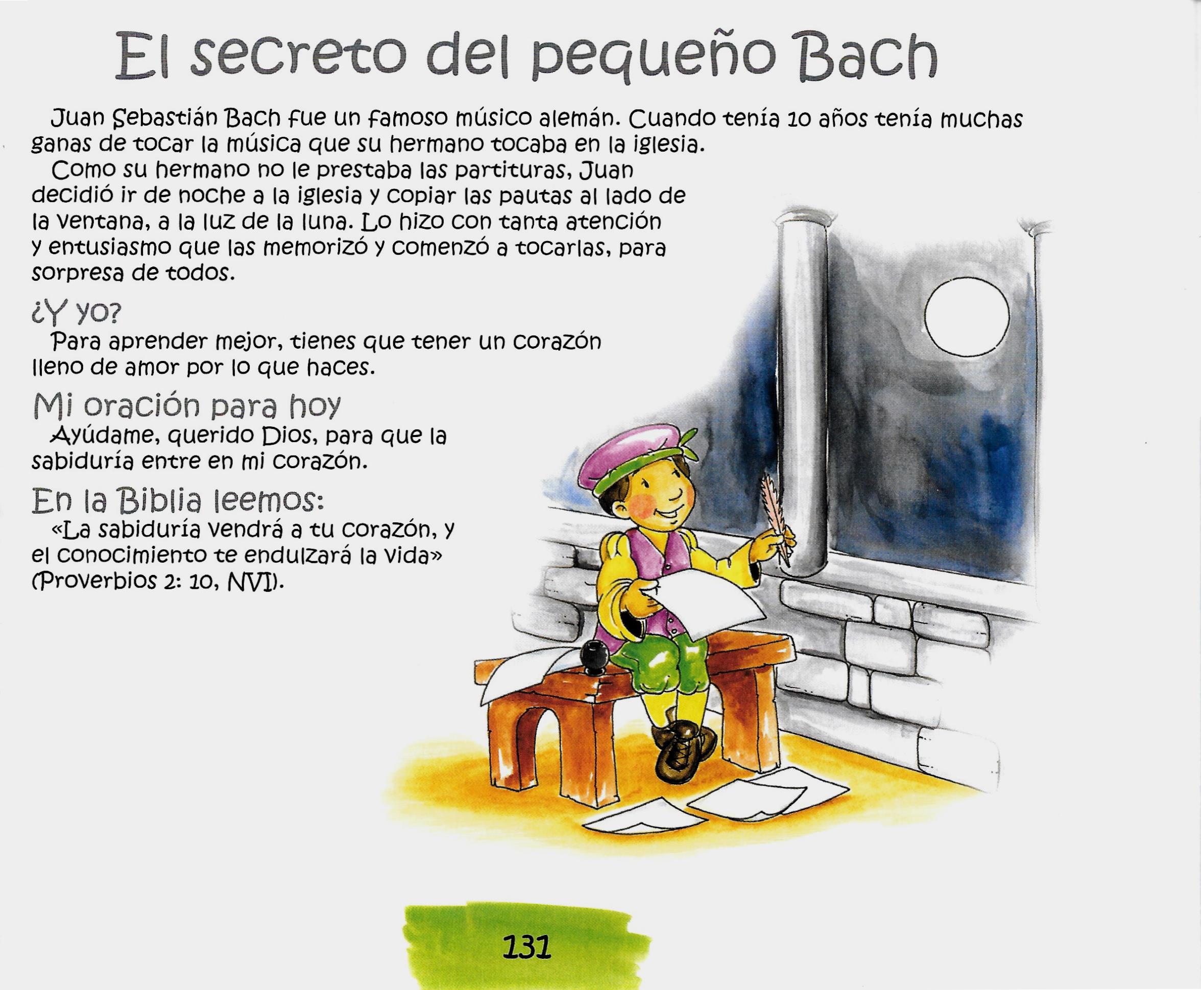 Página ilustrada del devocional