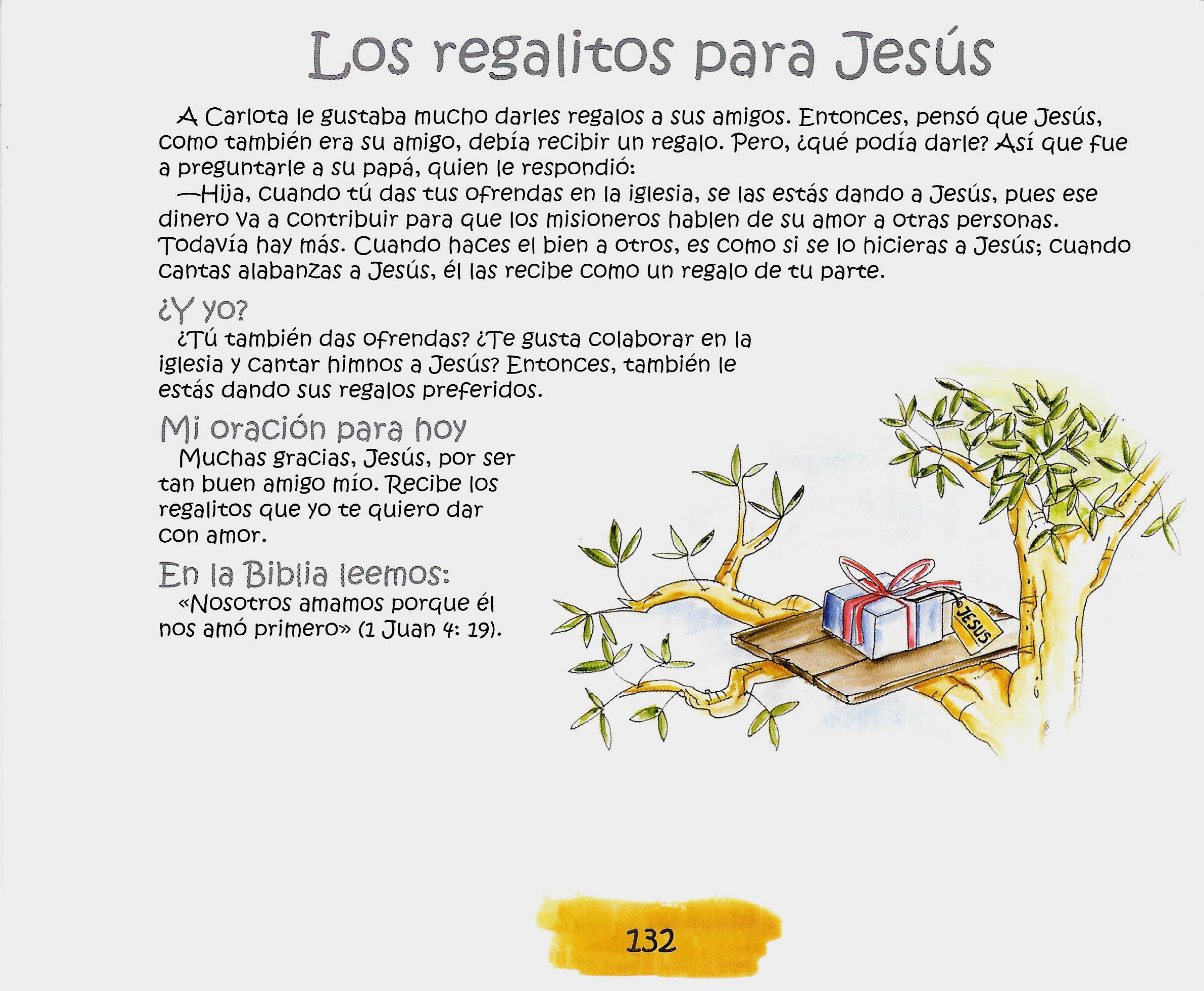 Página ilustrada del devocional