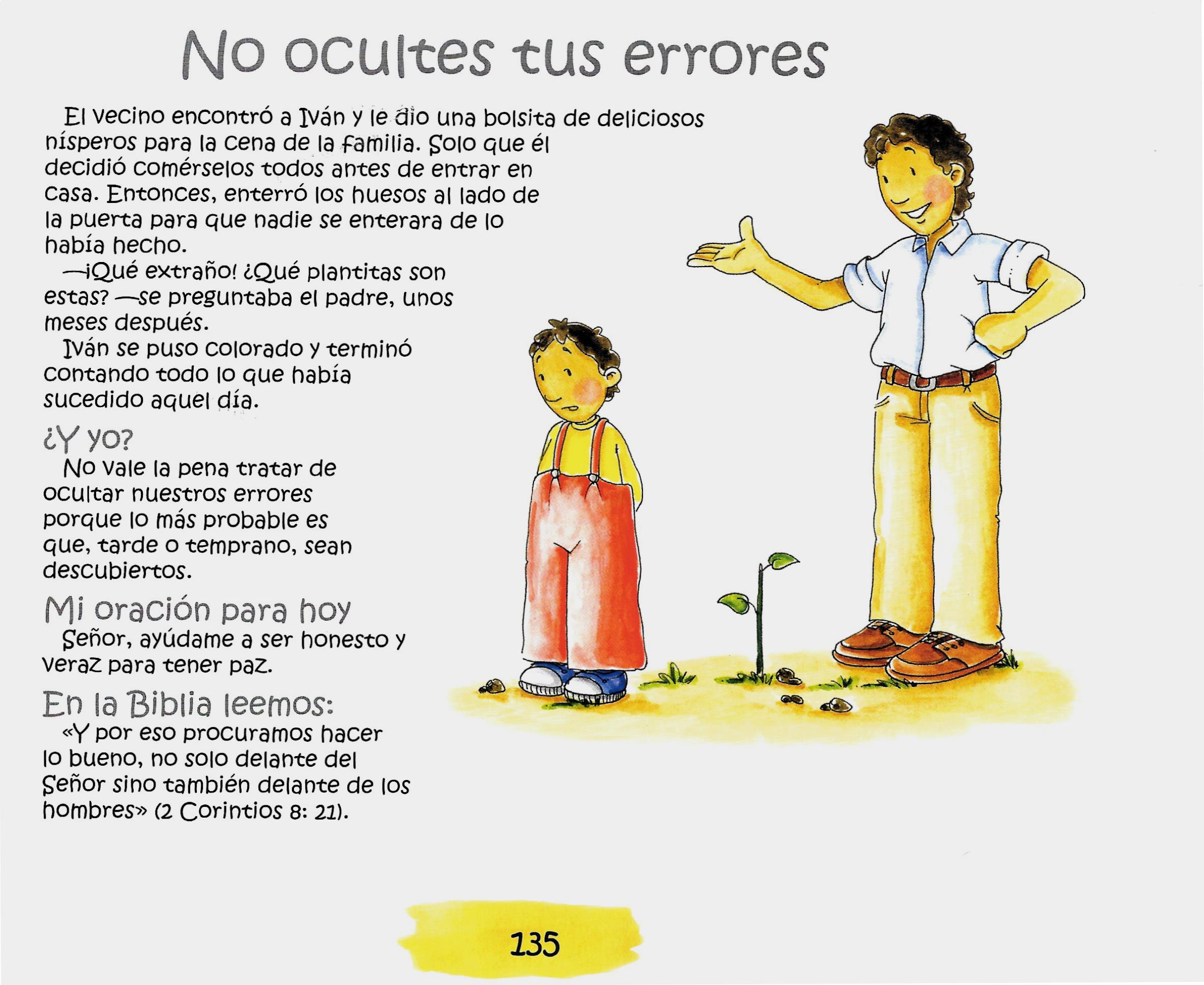 Página ilustrada del devocional
