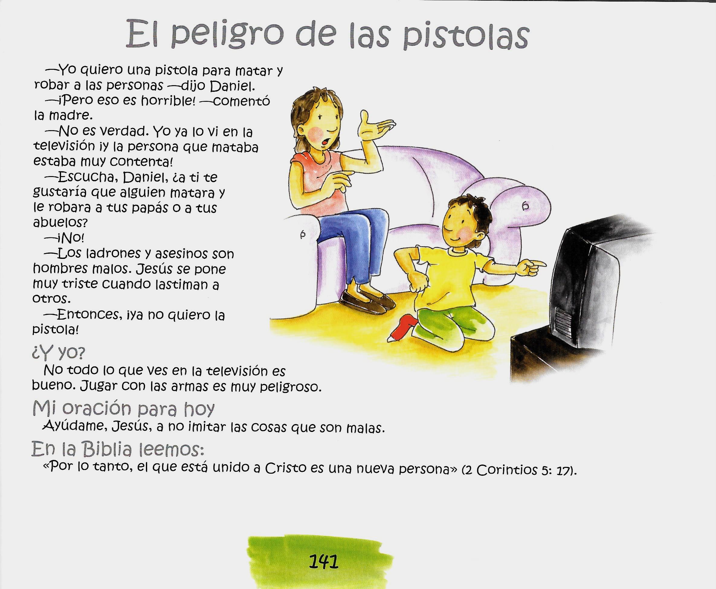 Página ilustrada del devocional