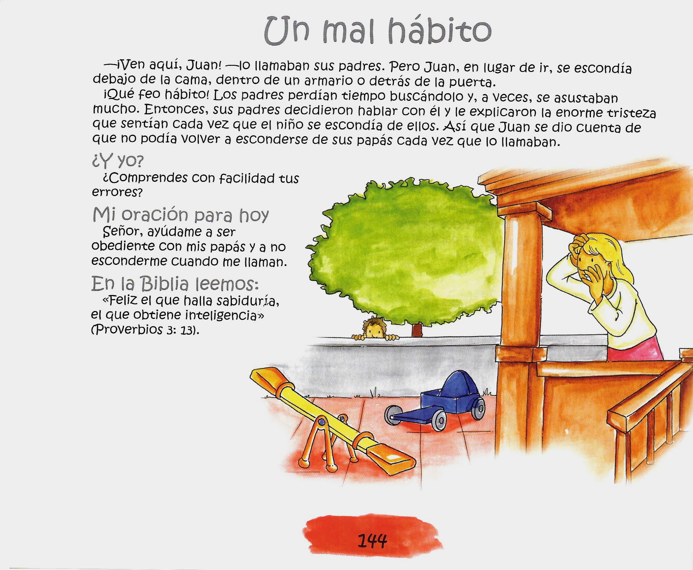 Página ilustrada del devocional