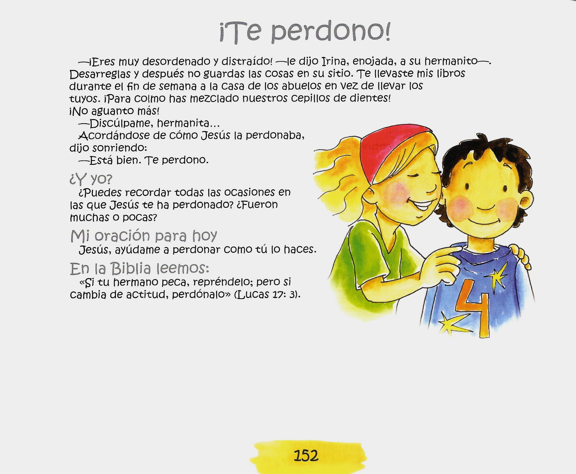 Página ilustrada del devocional
