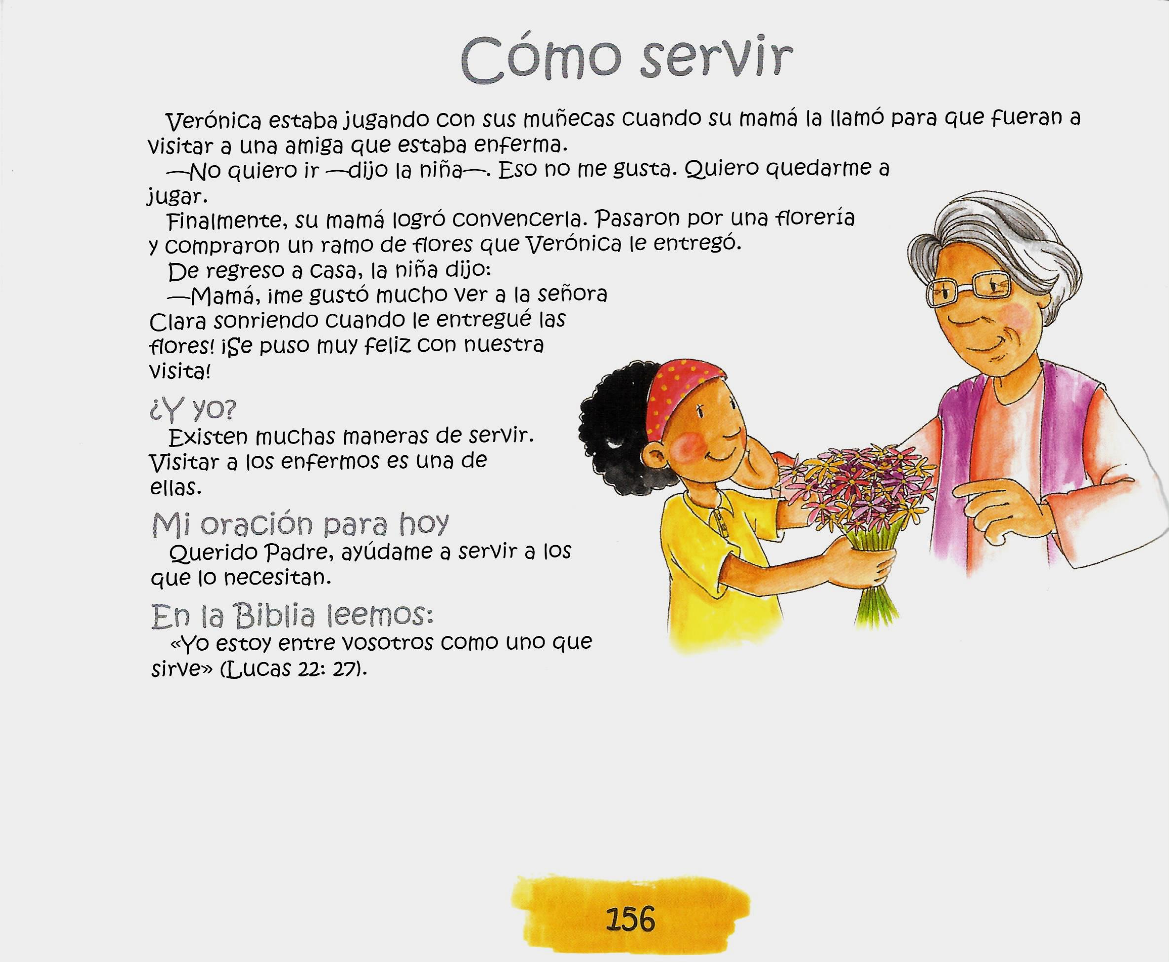 Página ilustrada del devocional