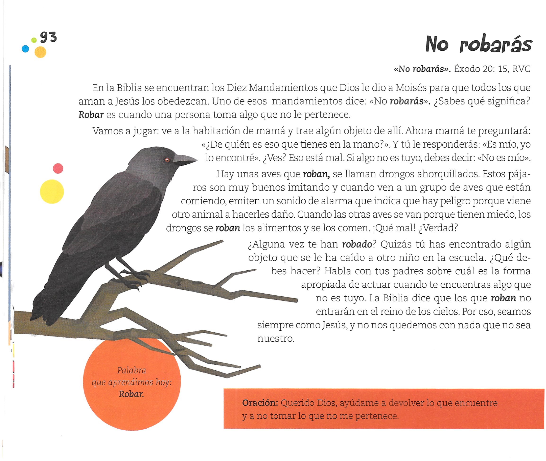 Página ilustrada del devocional