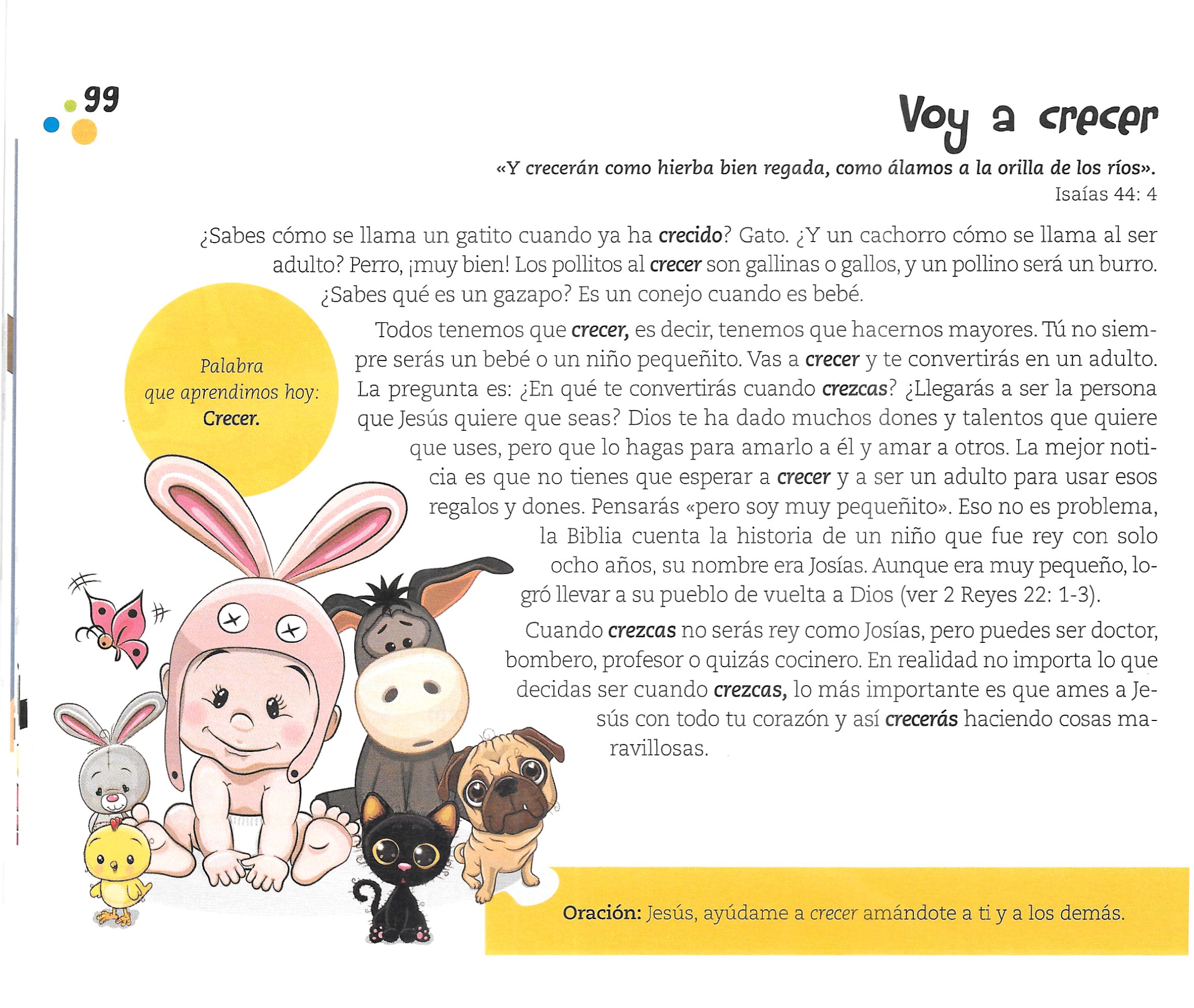 Página ilustrada del devocional