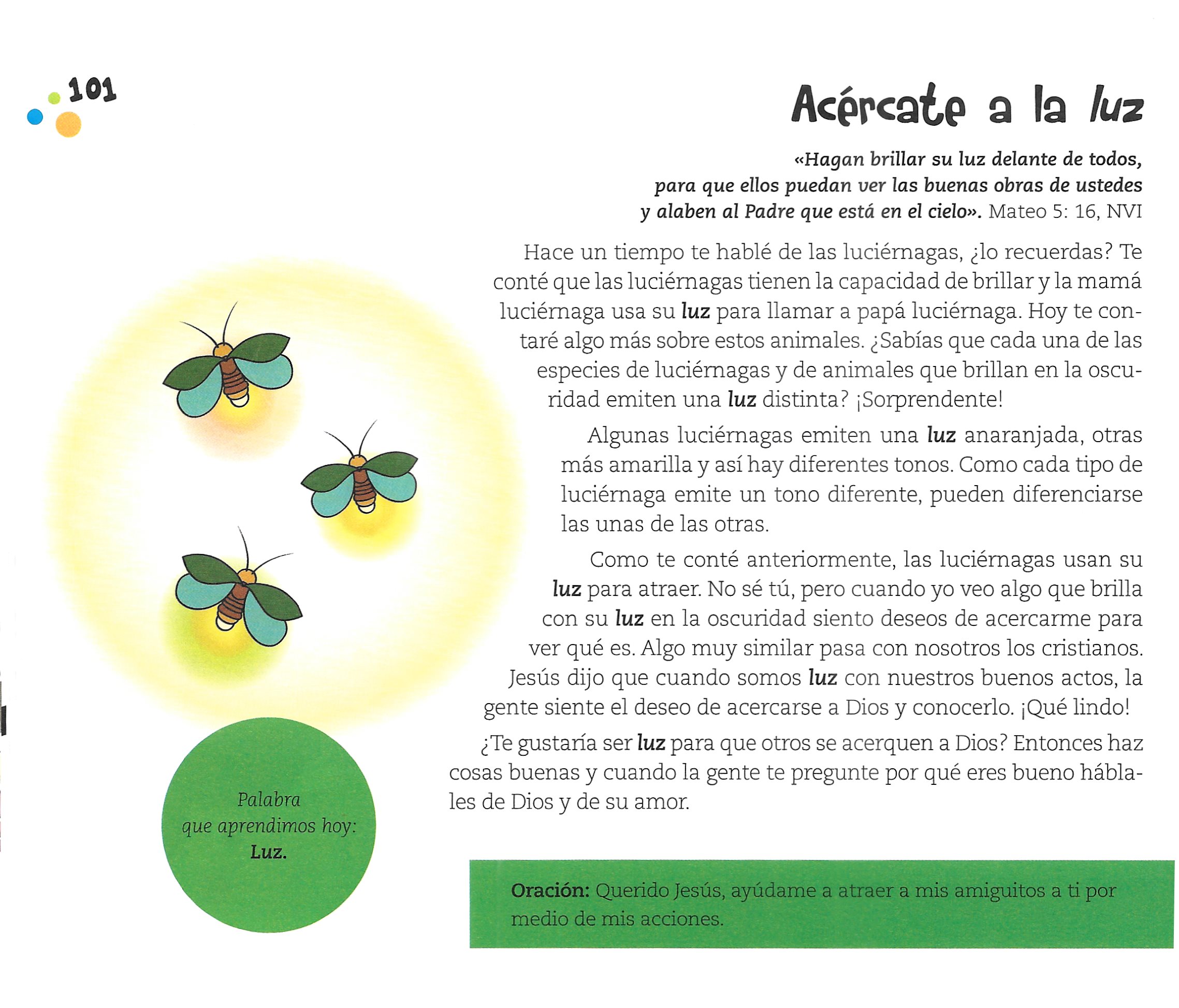Página ilustrada del devocional