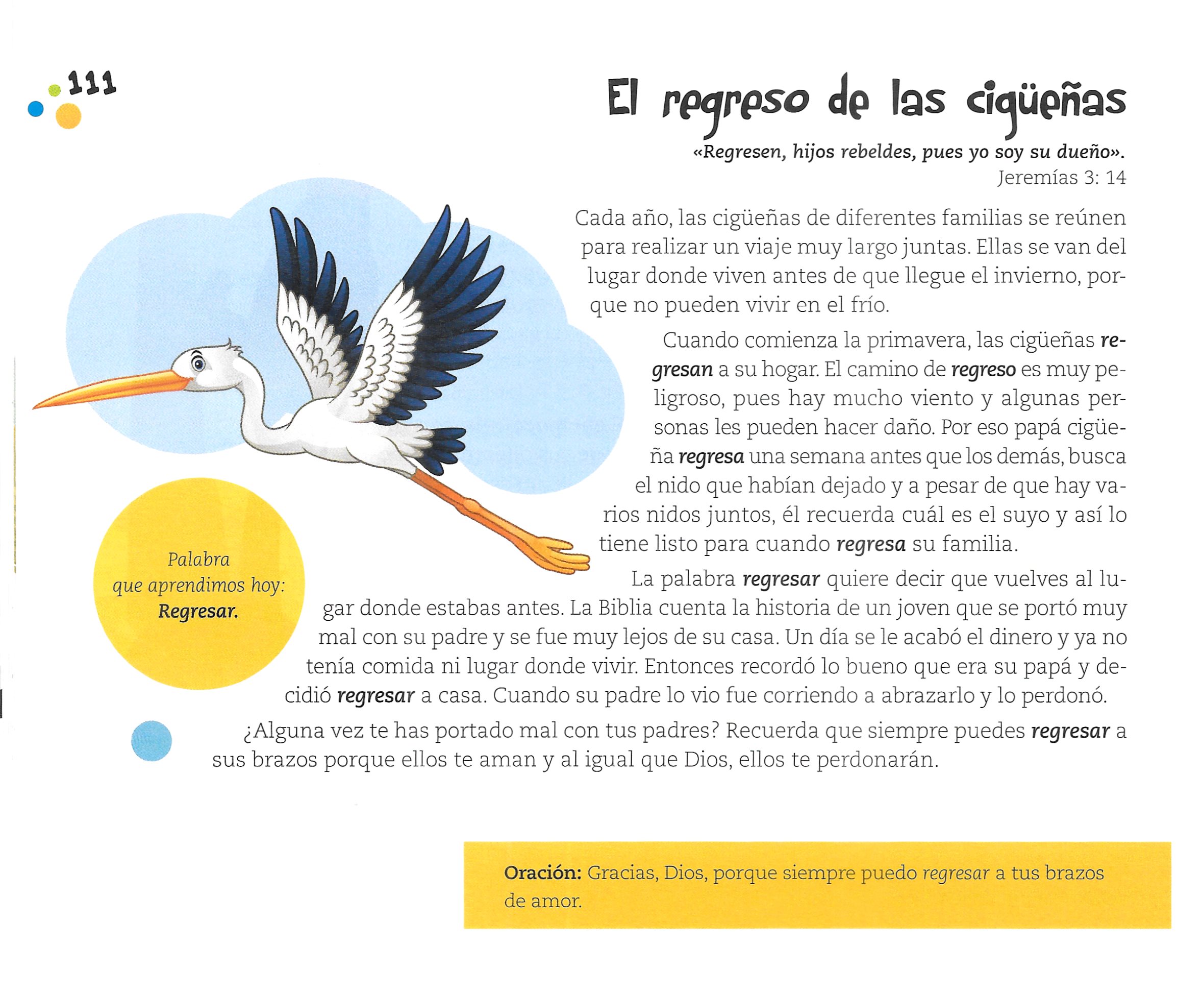 Página ilustrada del devocional