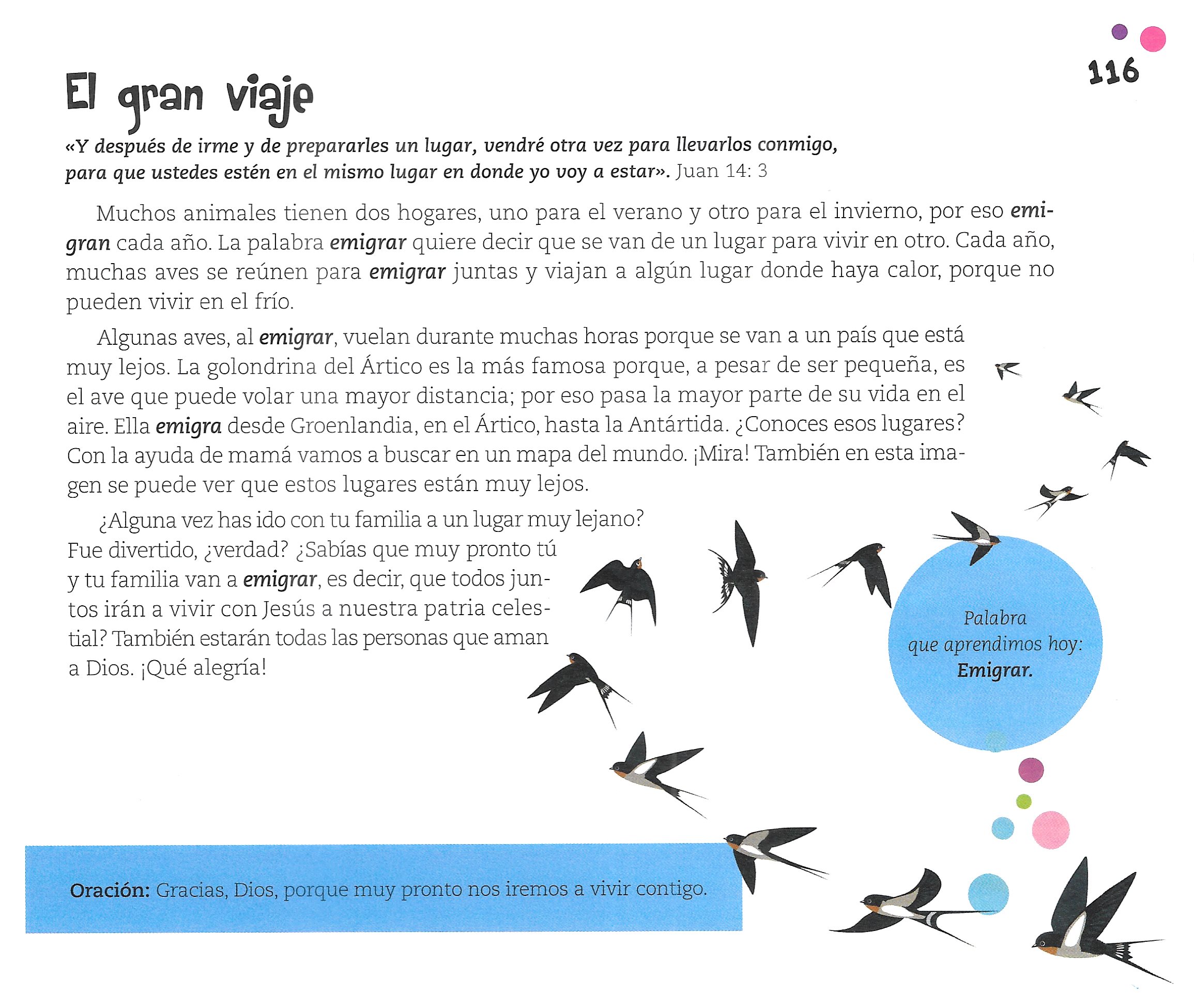 Página ilustrada del devocional