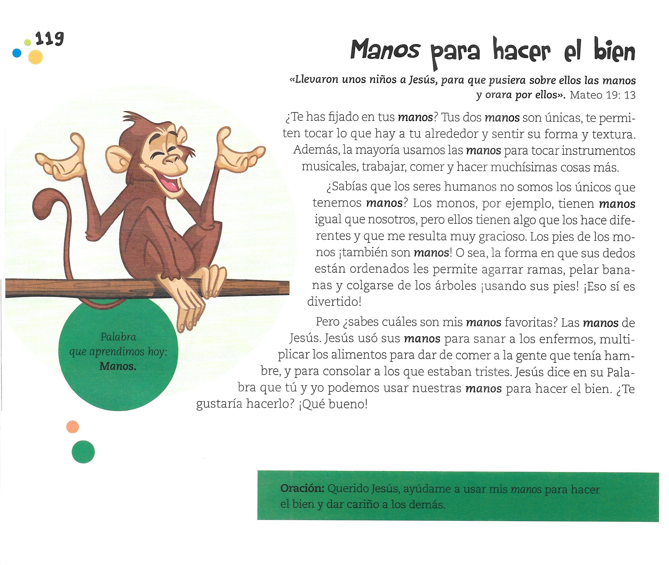Página ilustrada del devocional