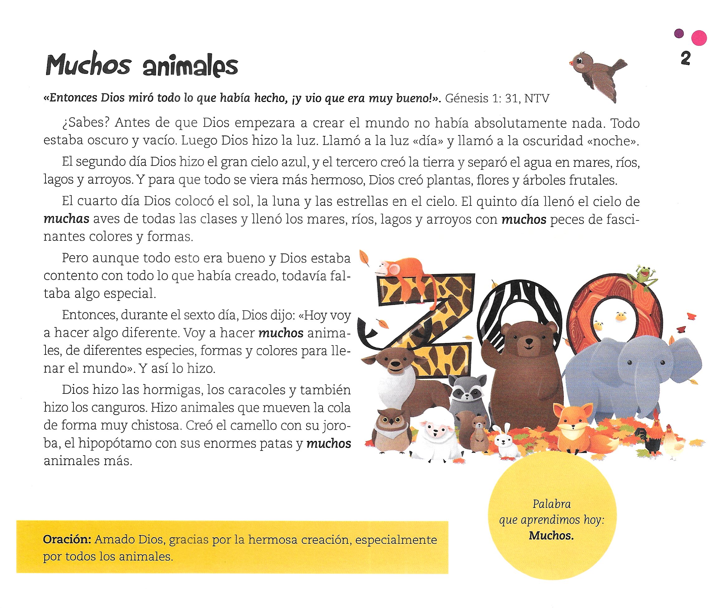 Página ilustrada del devocional