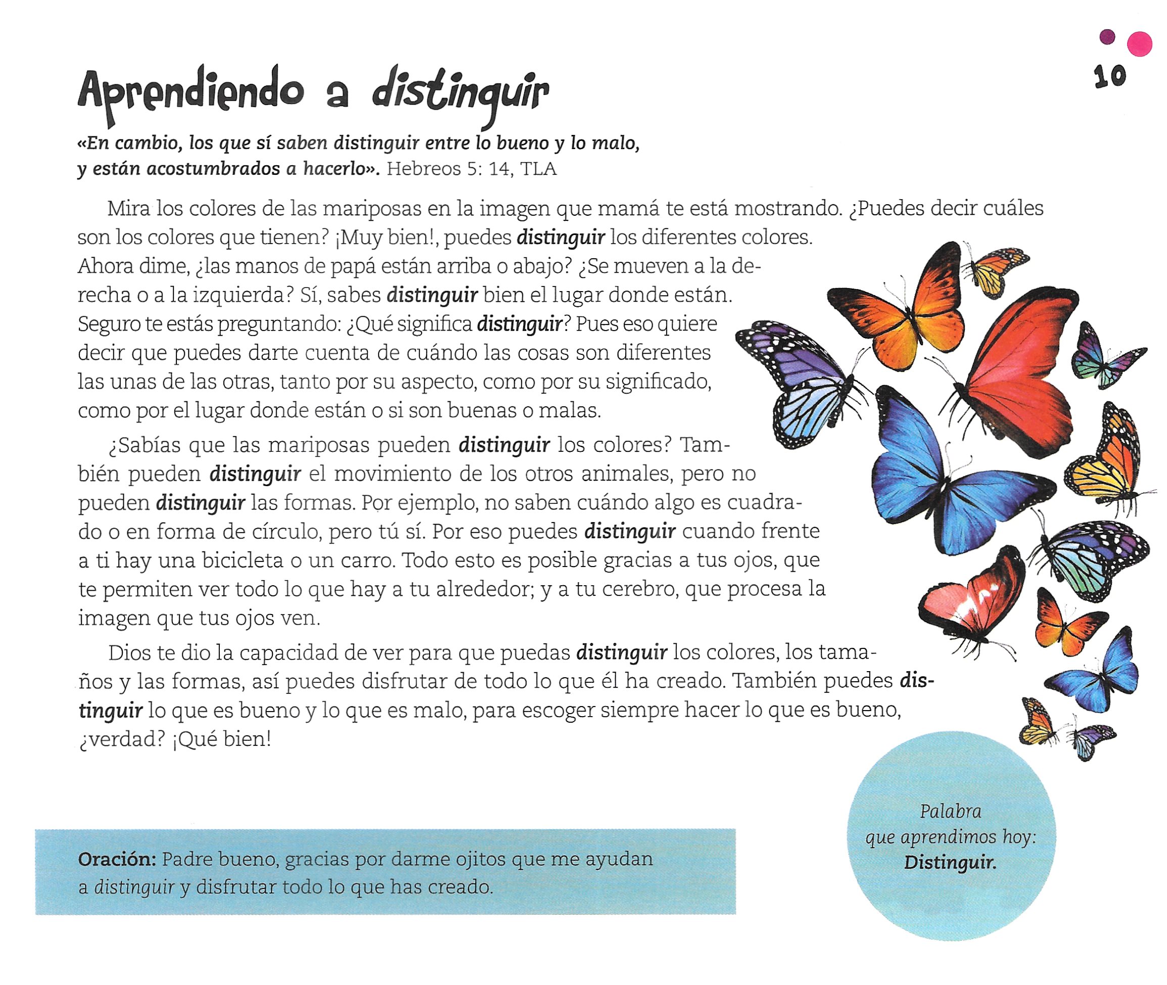 Página ilustrada del devocional