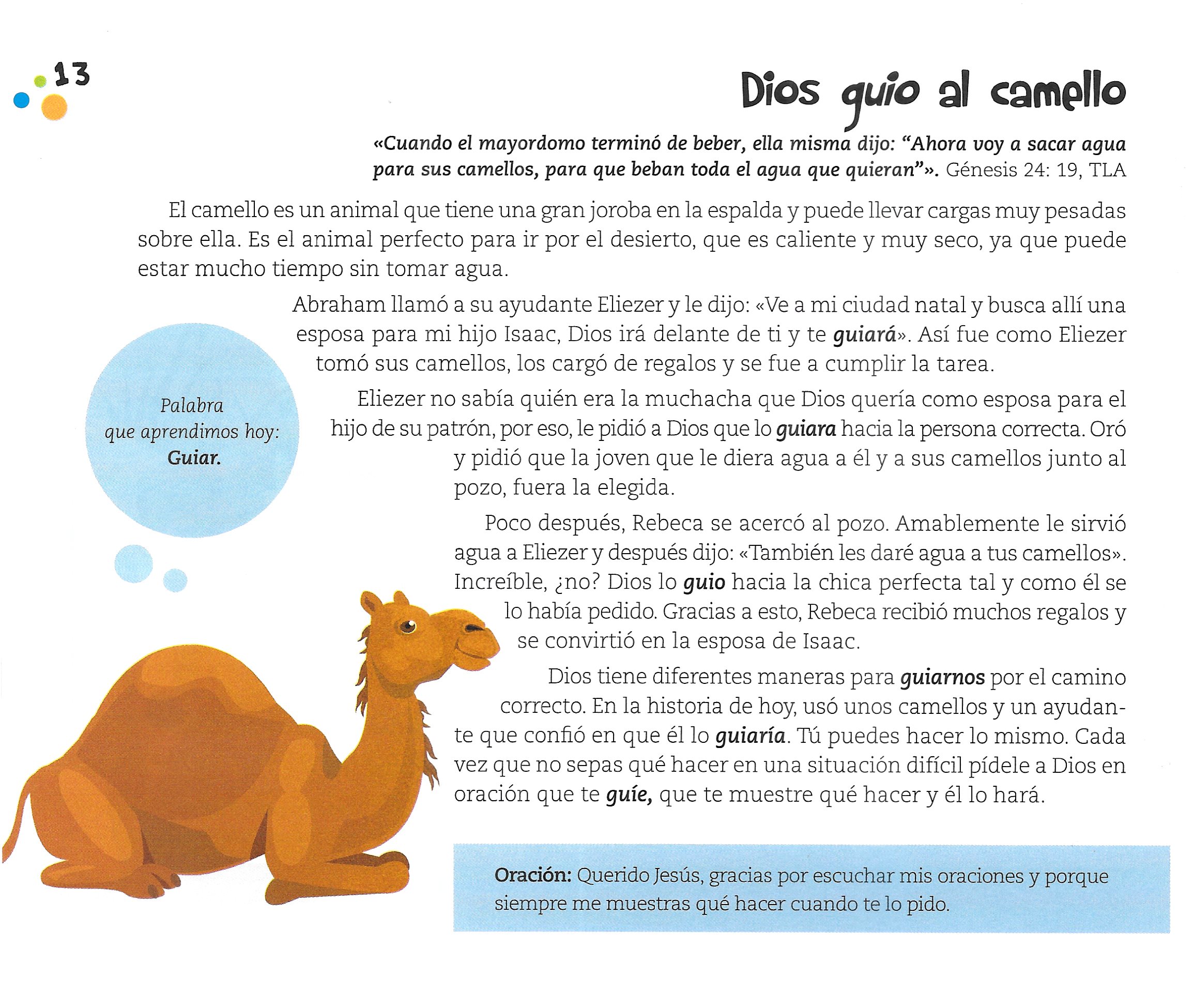 Página ilustrada del devocional
