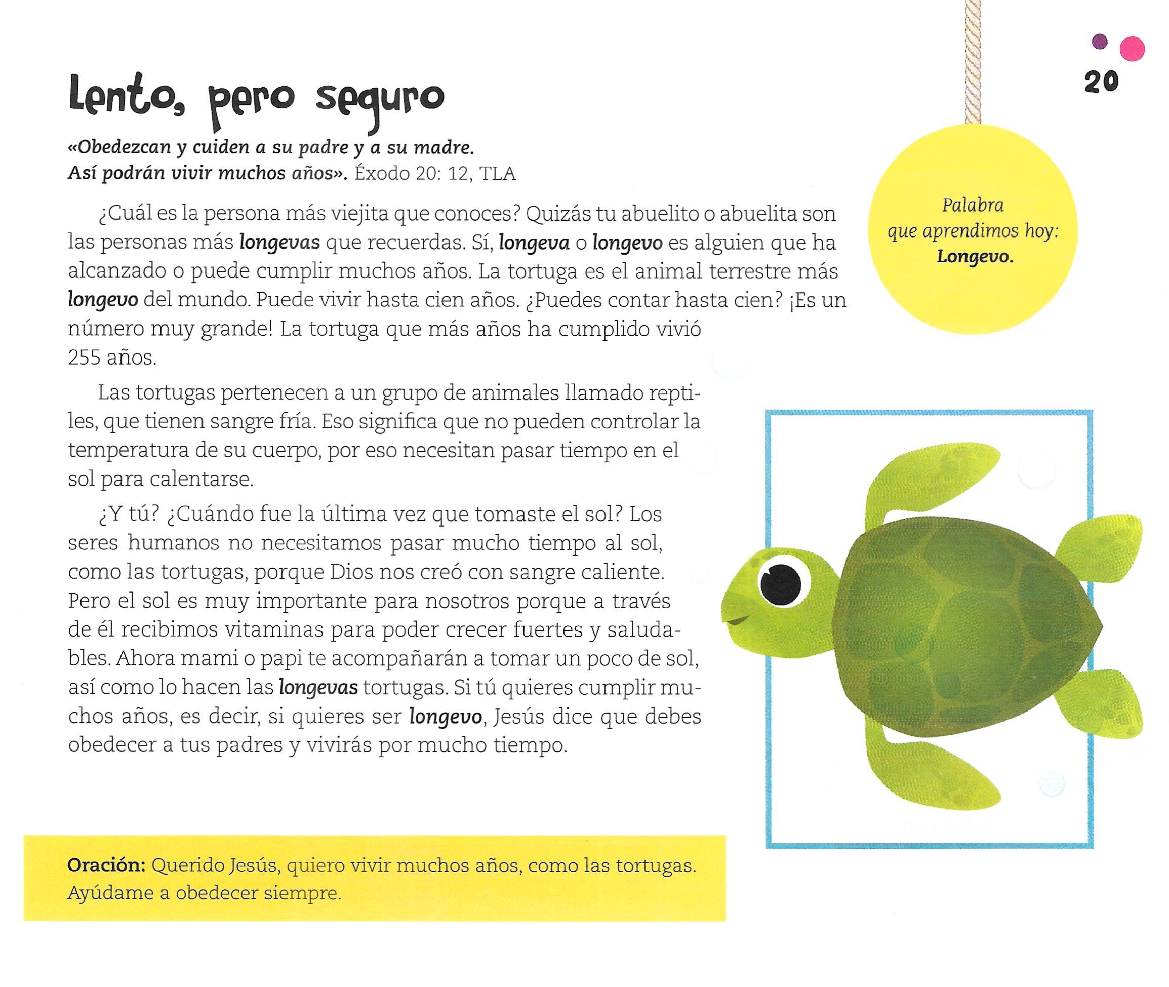 Página ilustrada del devocional