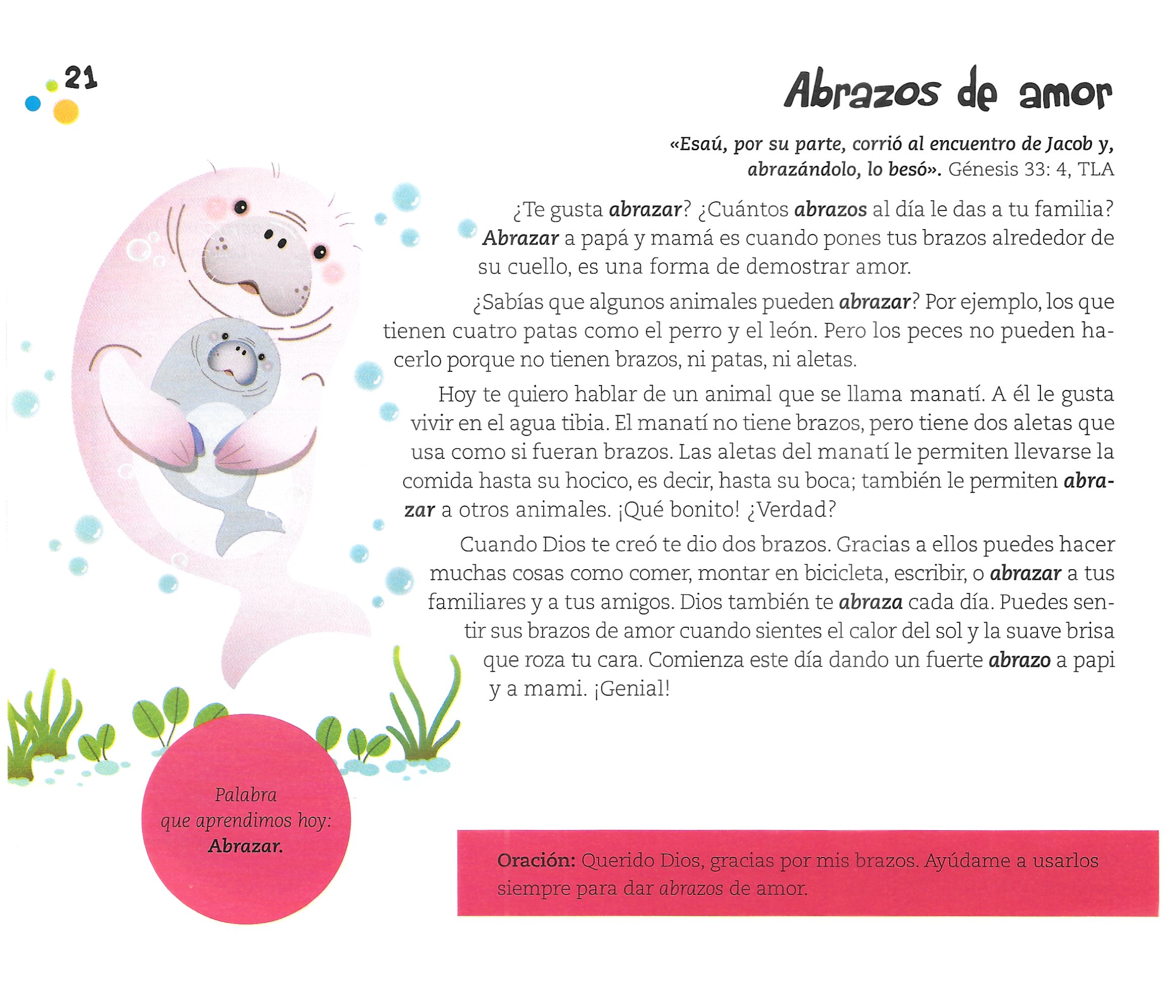 Página ilustrada del devocional