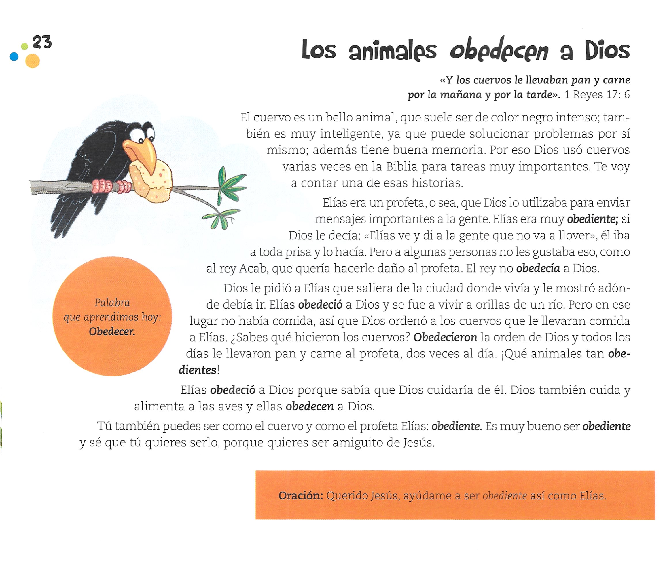 Página ilustrada del devocional