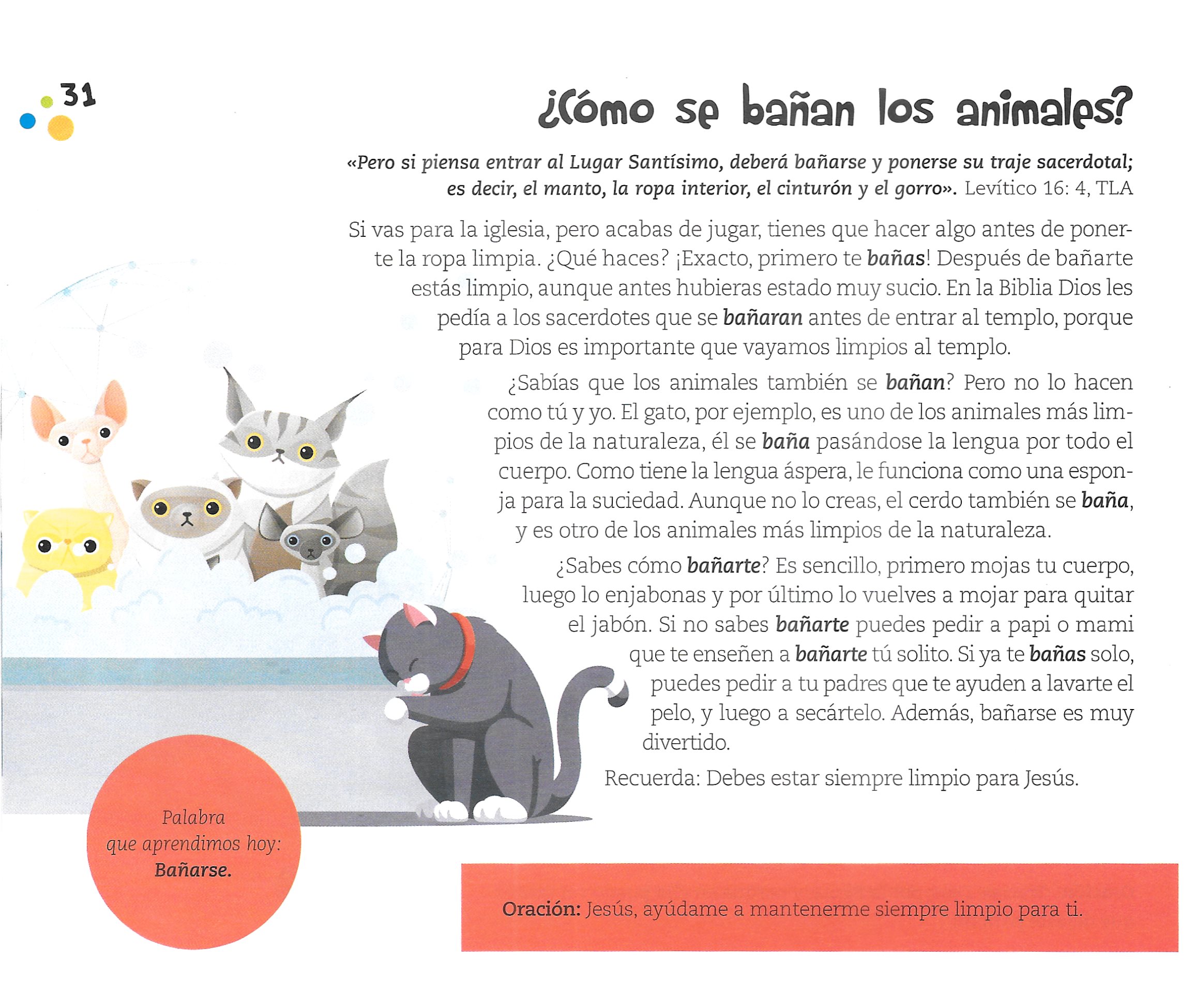 Página ilustrada del devocional