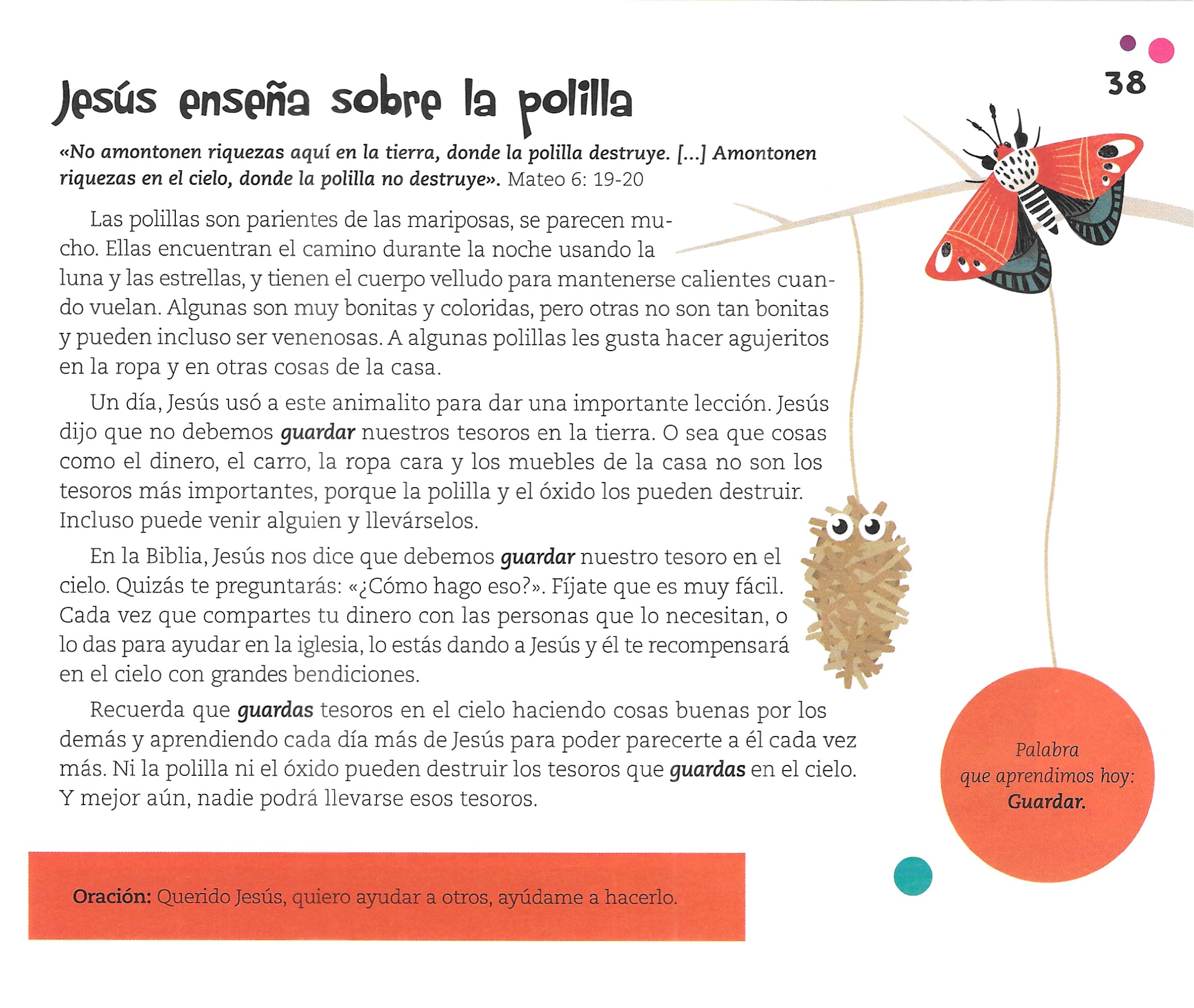 Página ilustrada del devocional